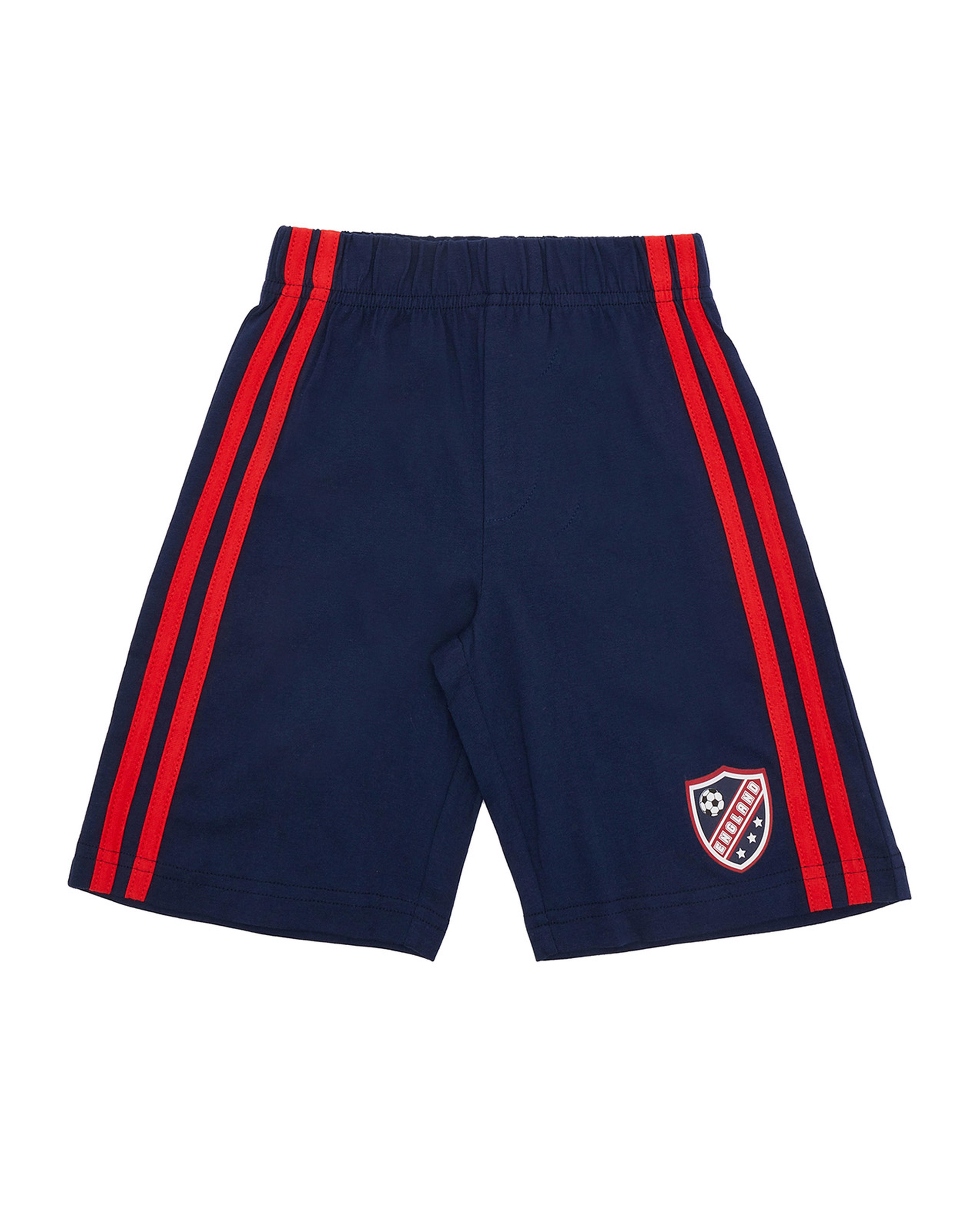 Print Detailed Shorts with Elastic Waist