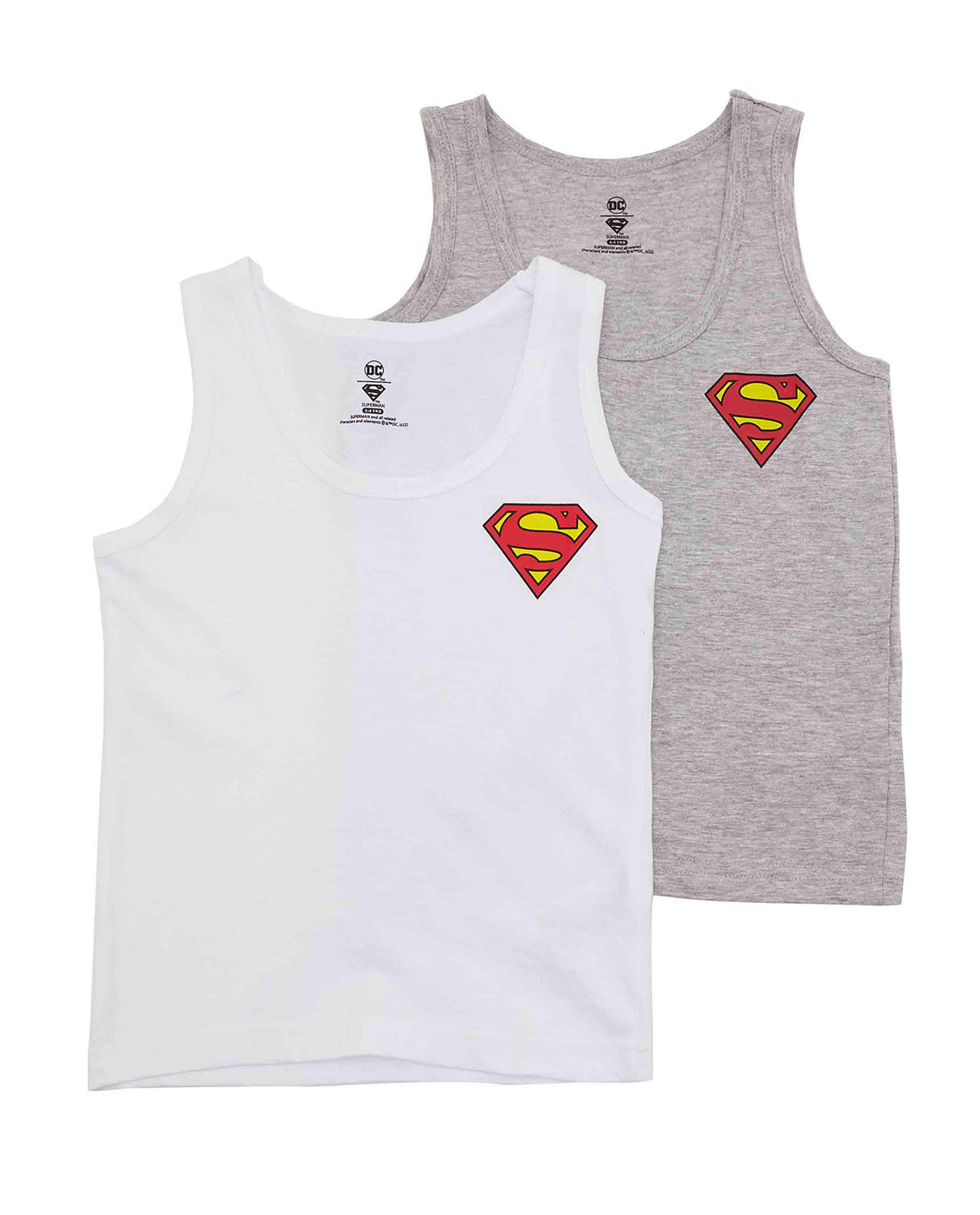 Pack of 2 Spiderman Logo Printed Vests