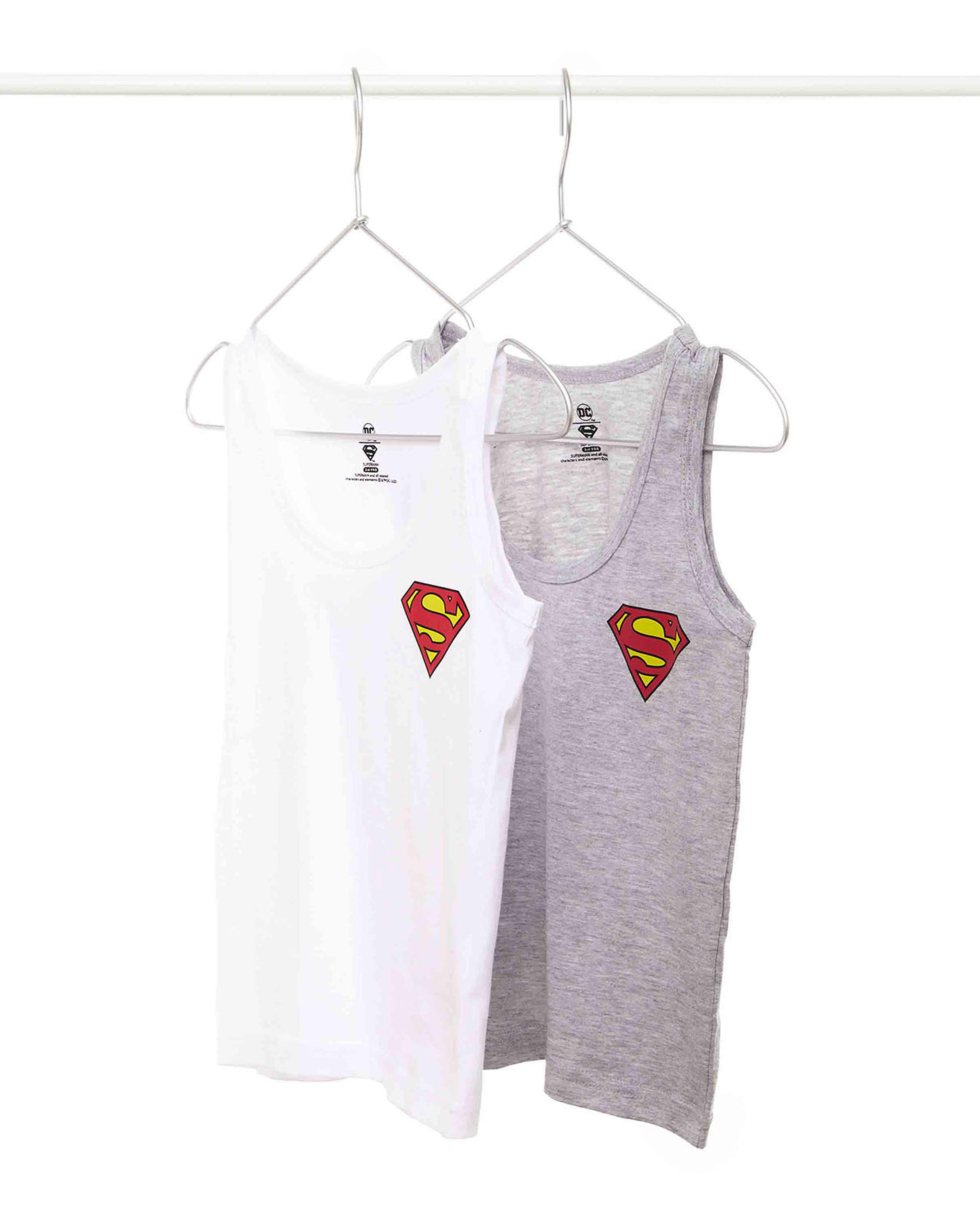 Pack of 2 Spiderman Logo Printed Vests
