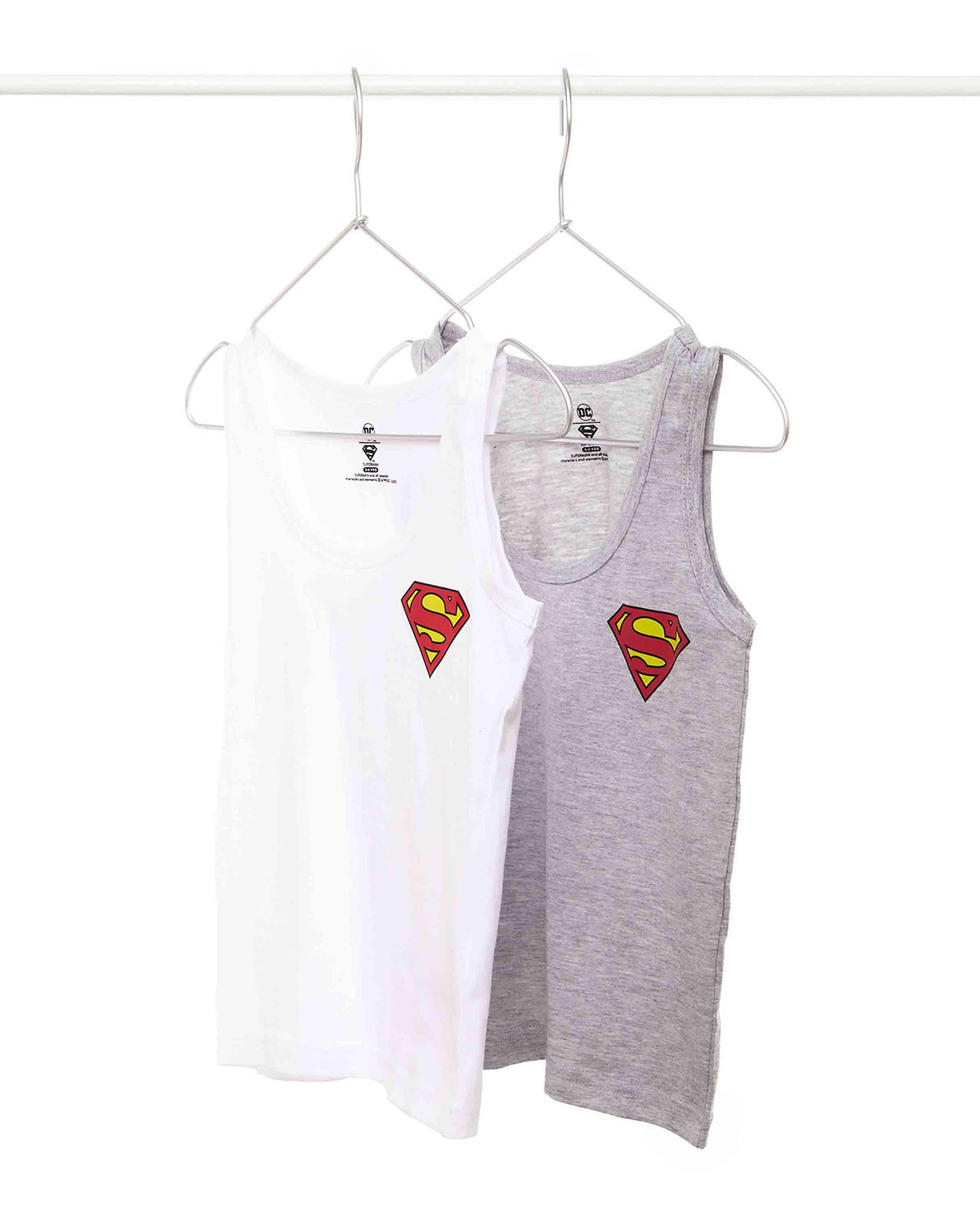 Pack of 2 Spiderman Logo Printed Vests