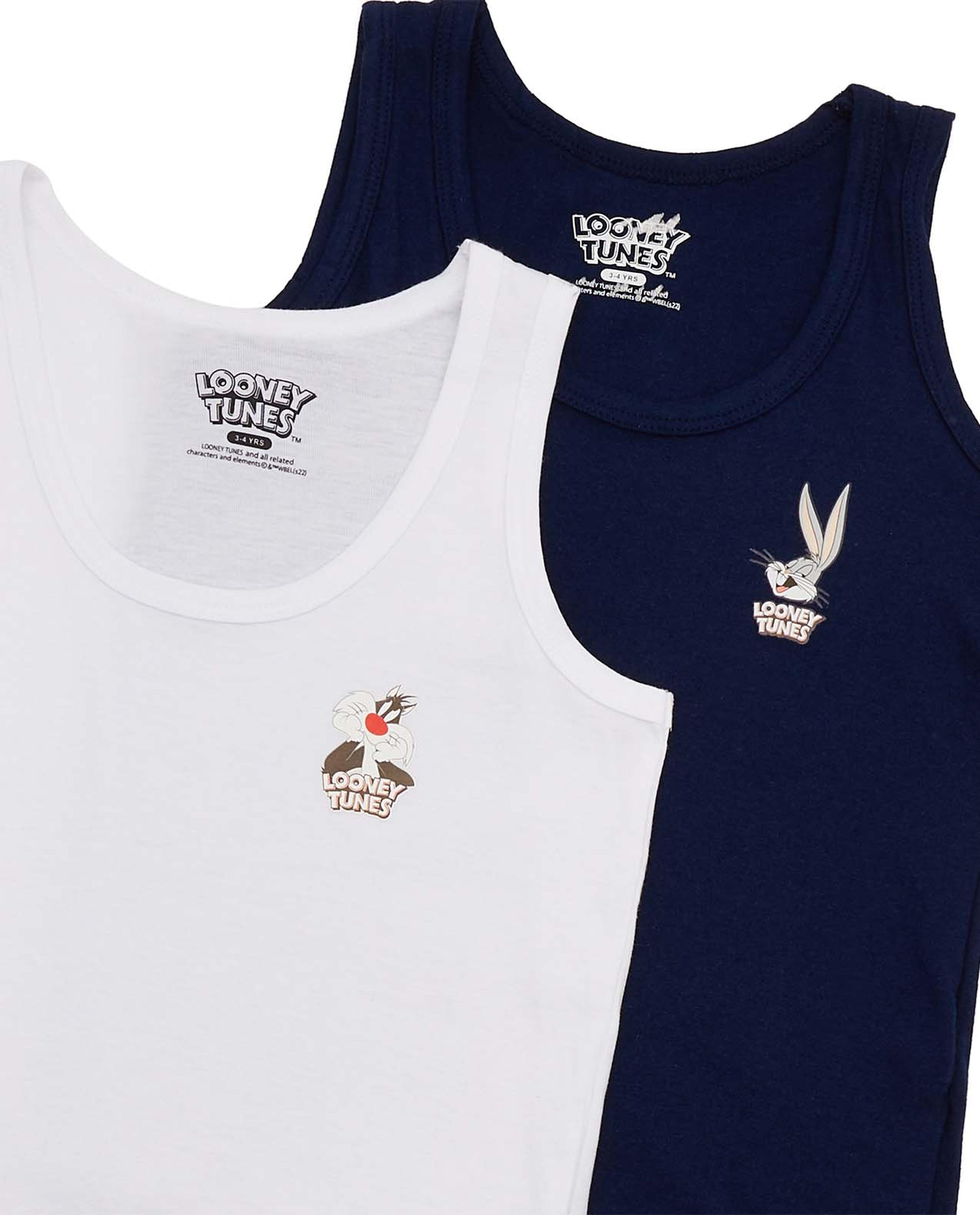 Pack of 2 Print Detail Vests