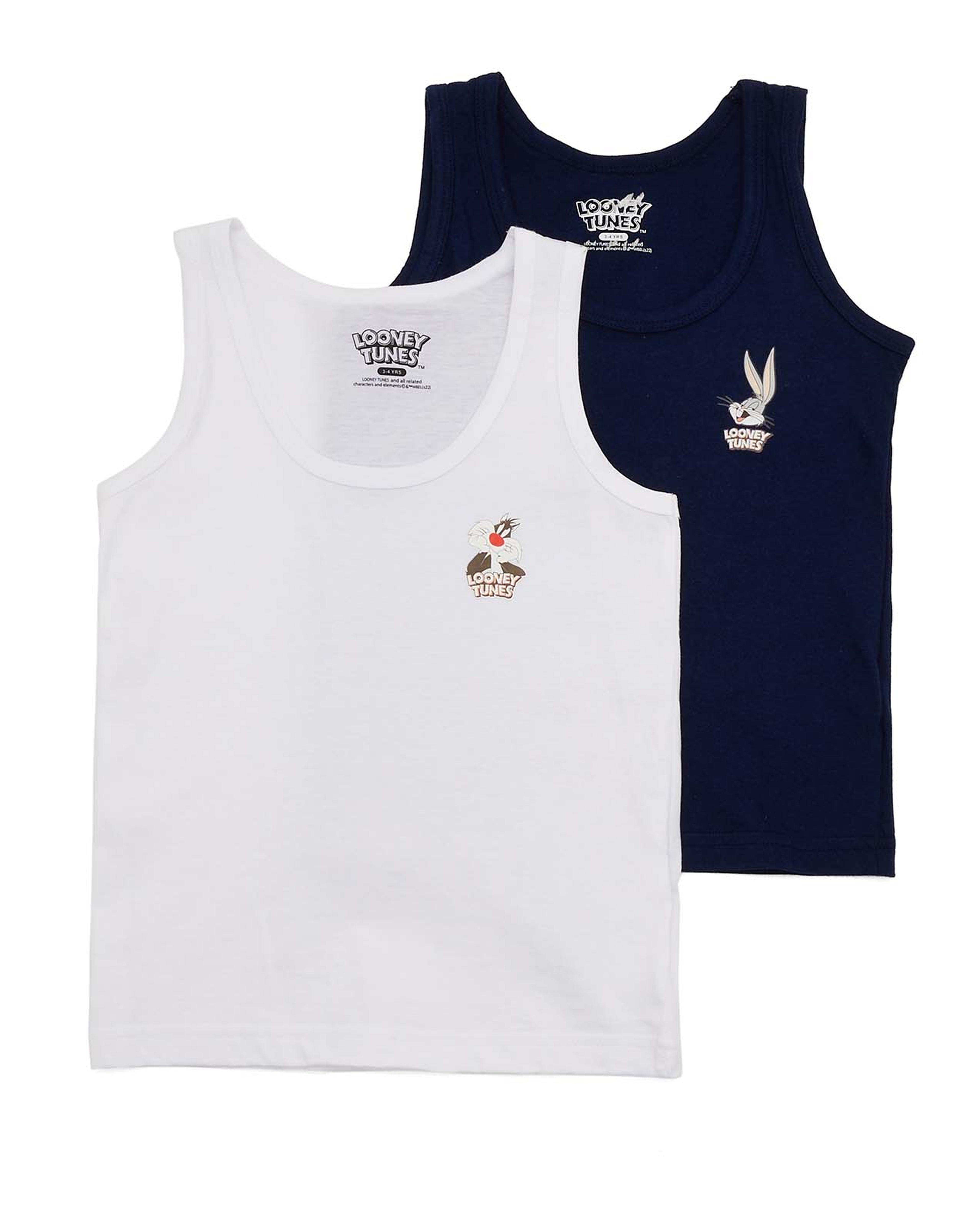 Pack of 2 Print Detail Vests