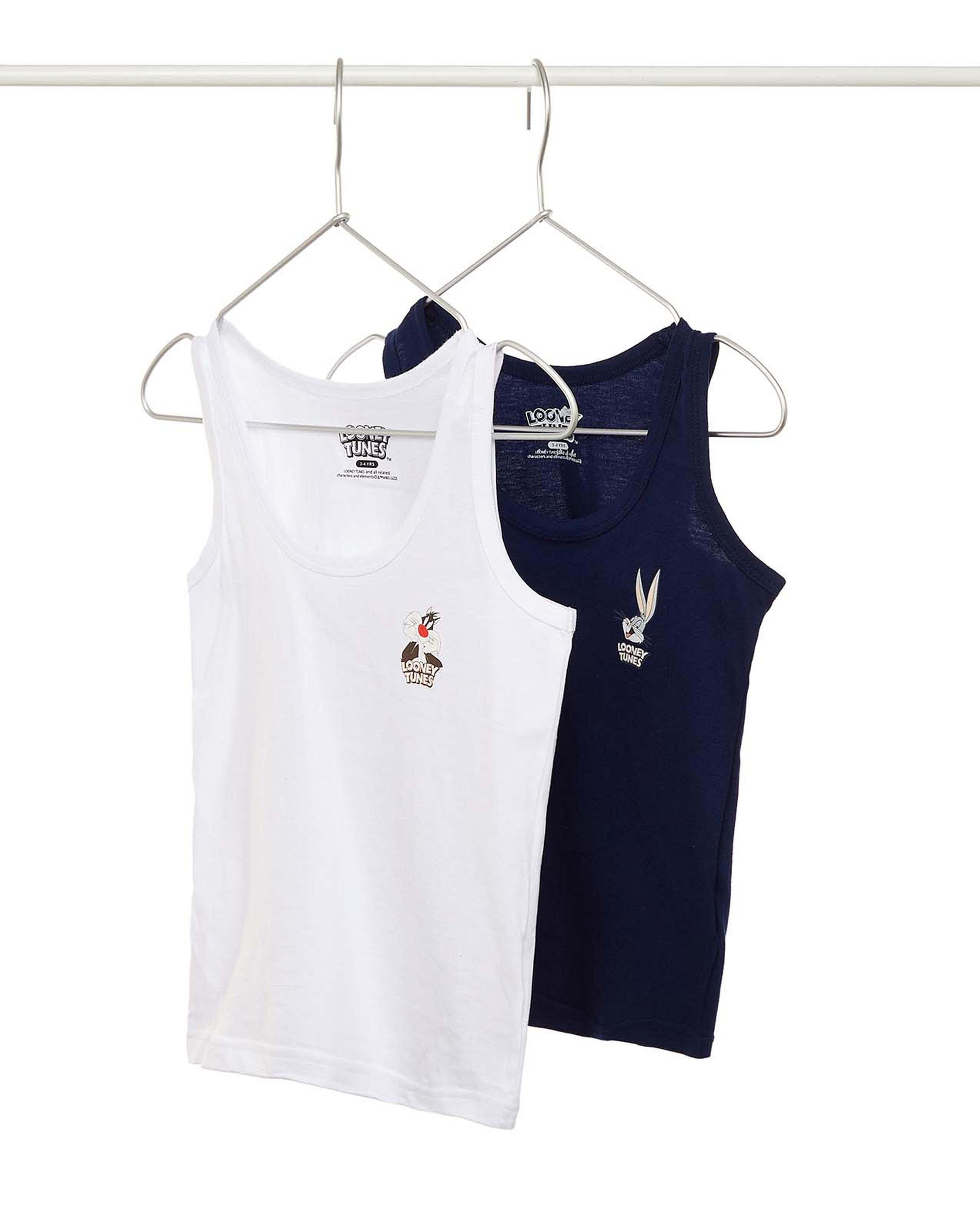 Pack of 2 Print Detail Vests