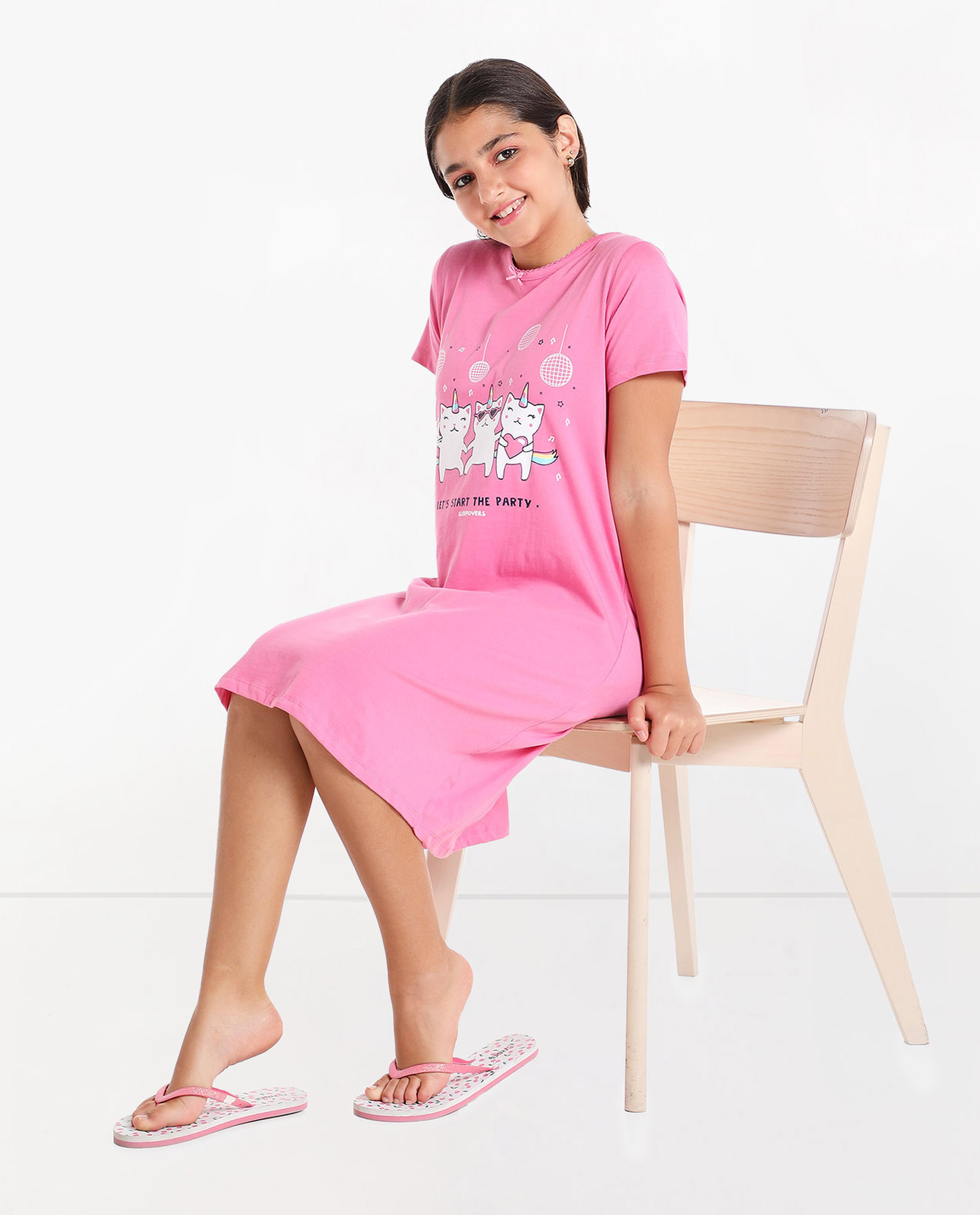 Pack of 2 Printed Night Dress