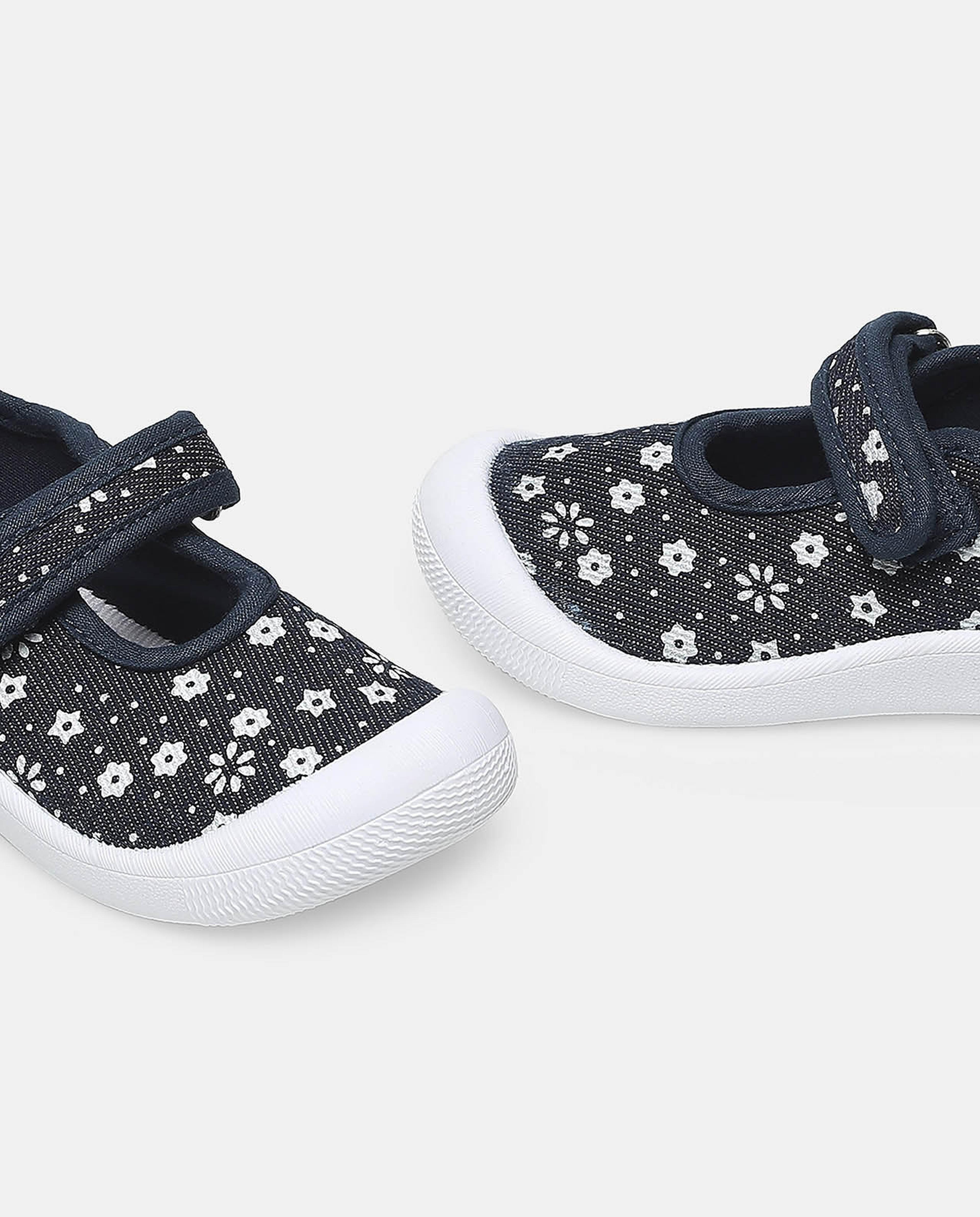 Floral Print Canvas Shoes