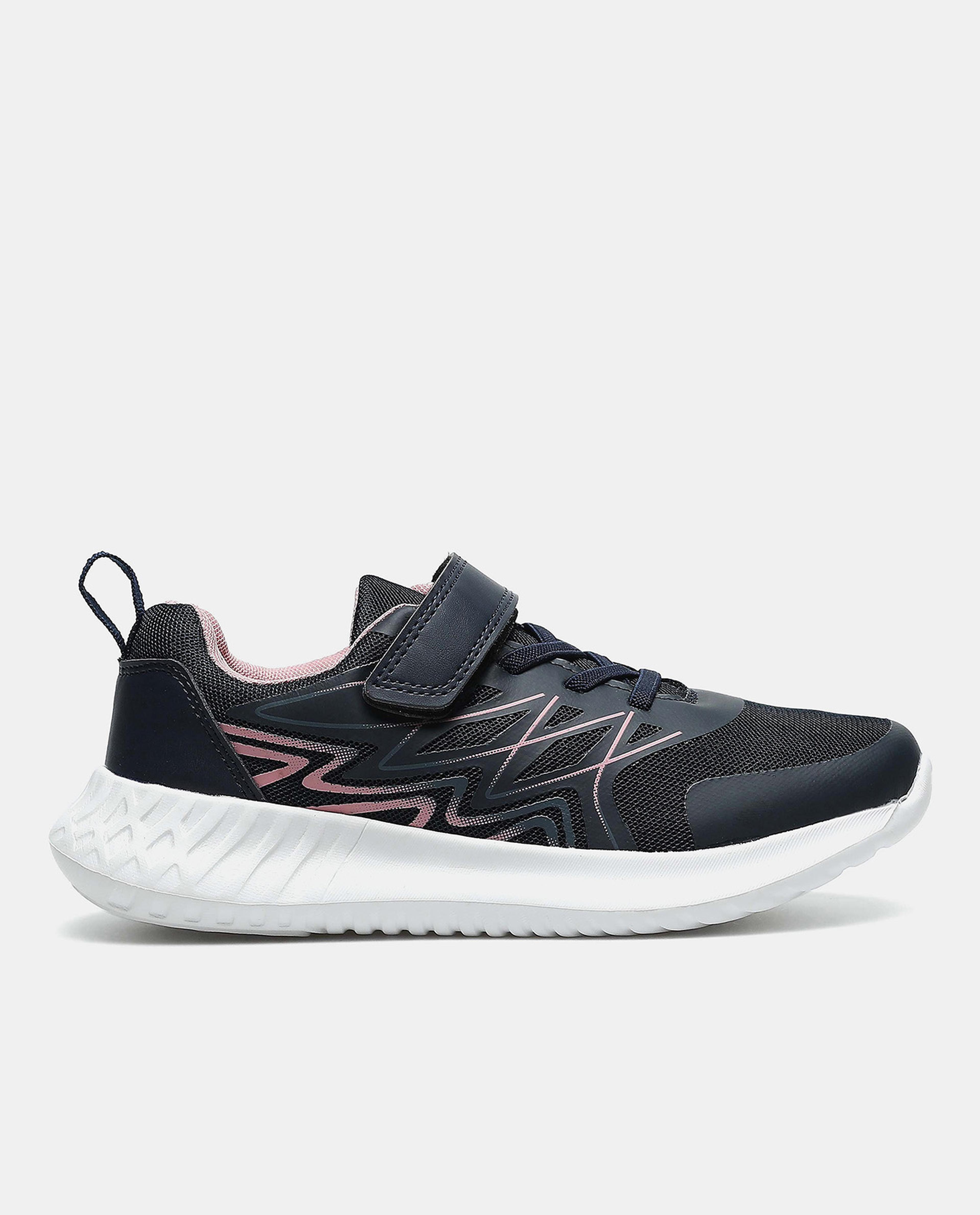 Abstract Sports Shoes with Velcro Closure
