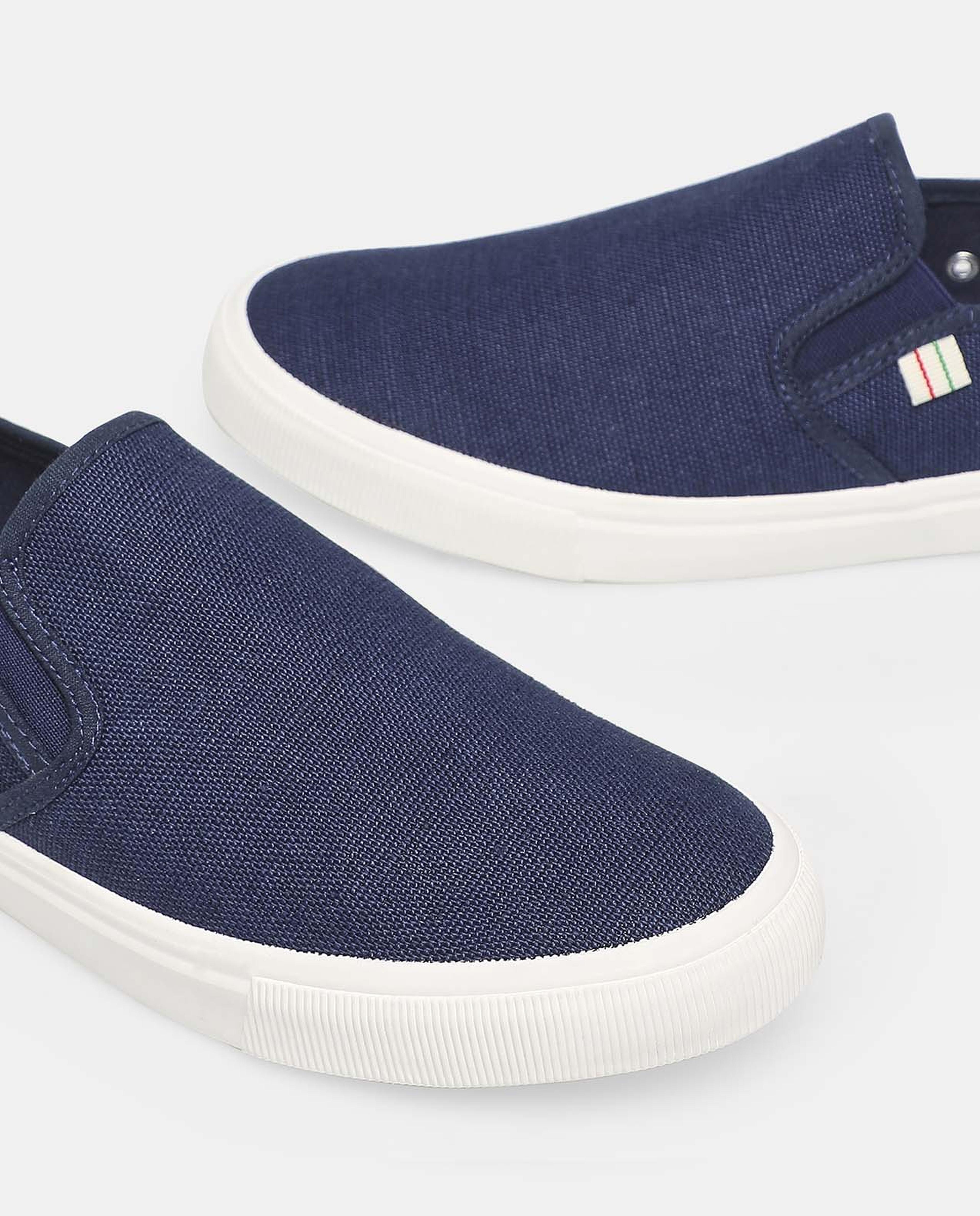 R&B Blue Casual Lace Up Slip On shoes