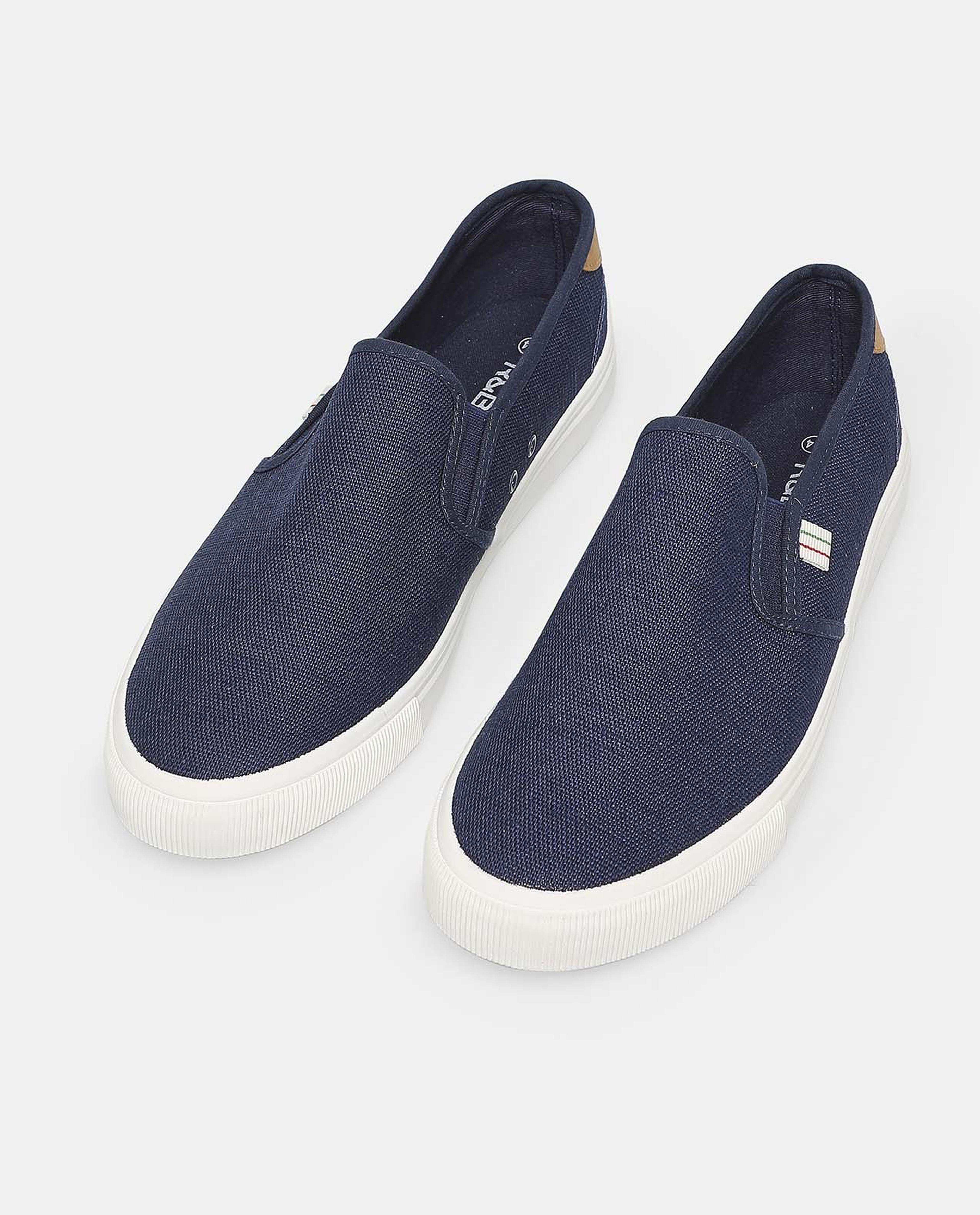 R&B Blue Casual Lace Up Slip On shoes