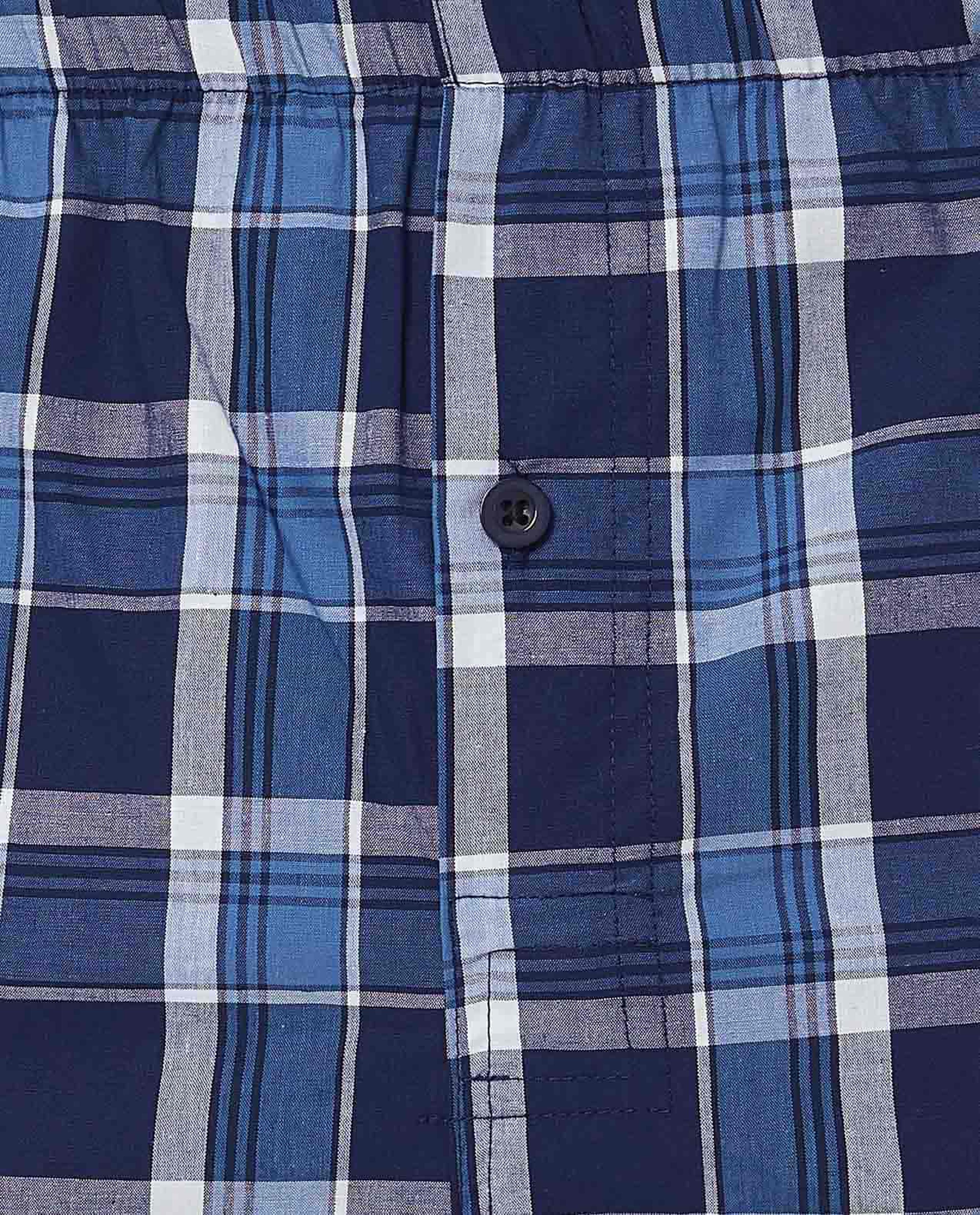 Plaid Boxer with Elastic Waist