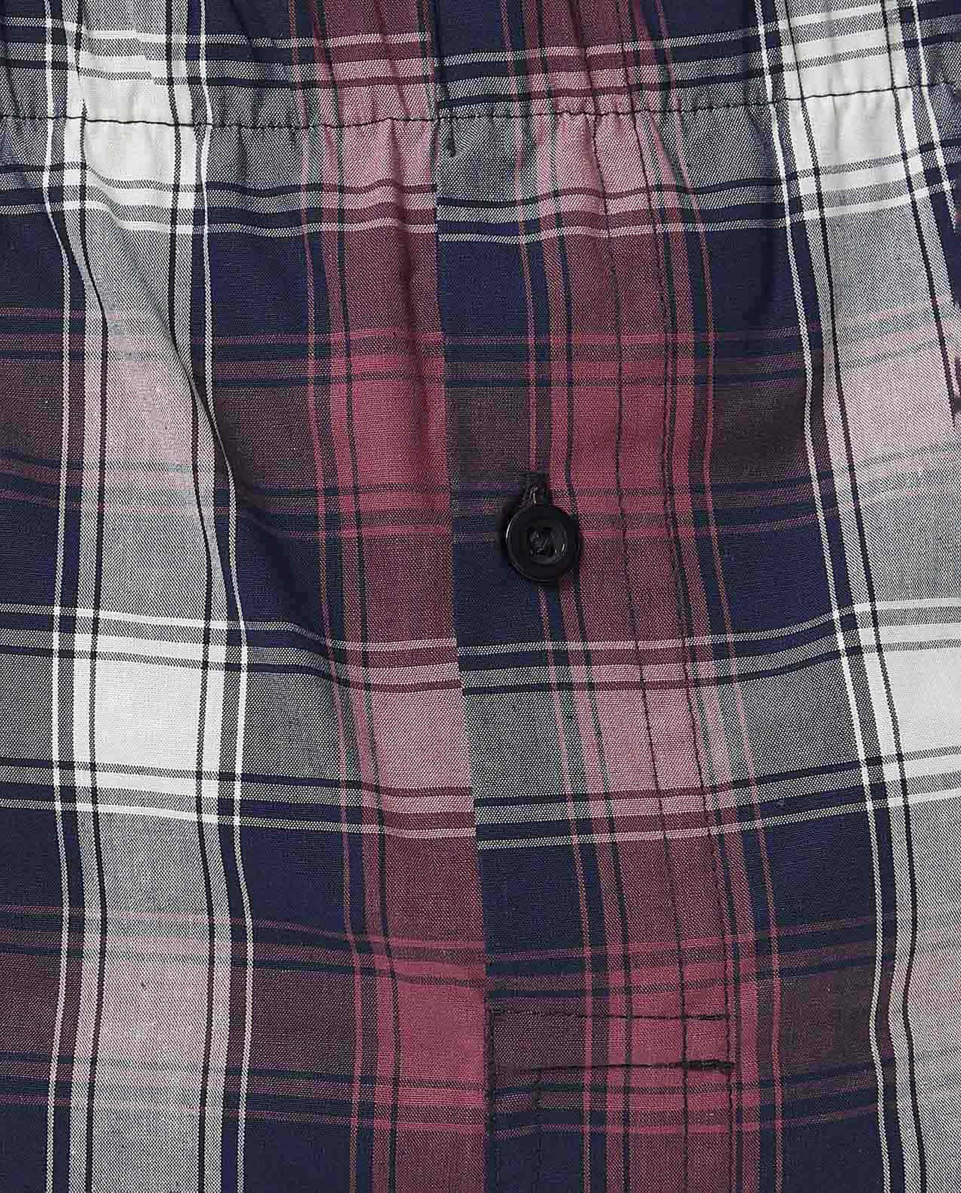 Plaid Boxer with Elastic Waist