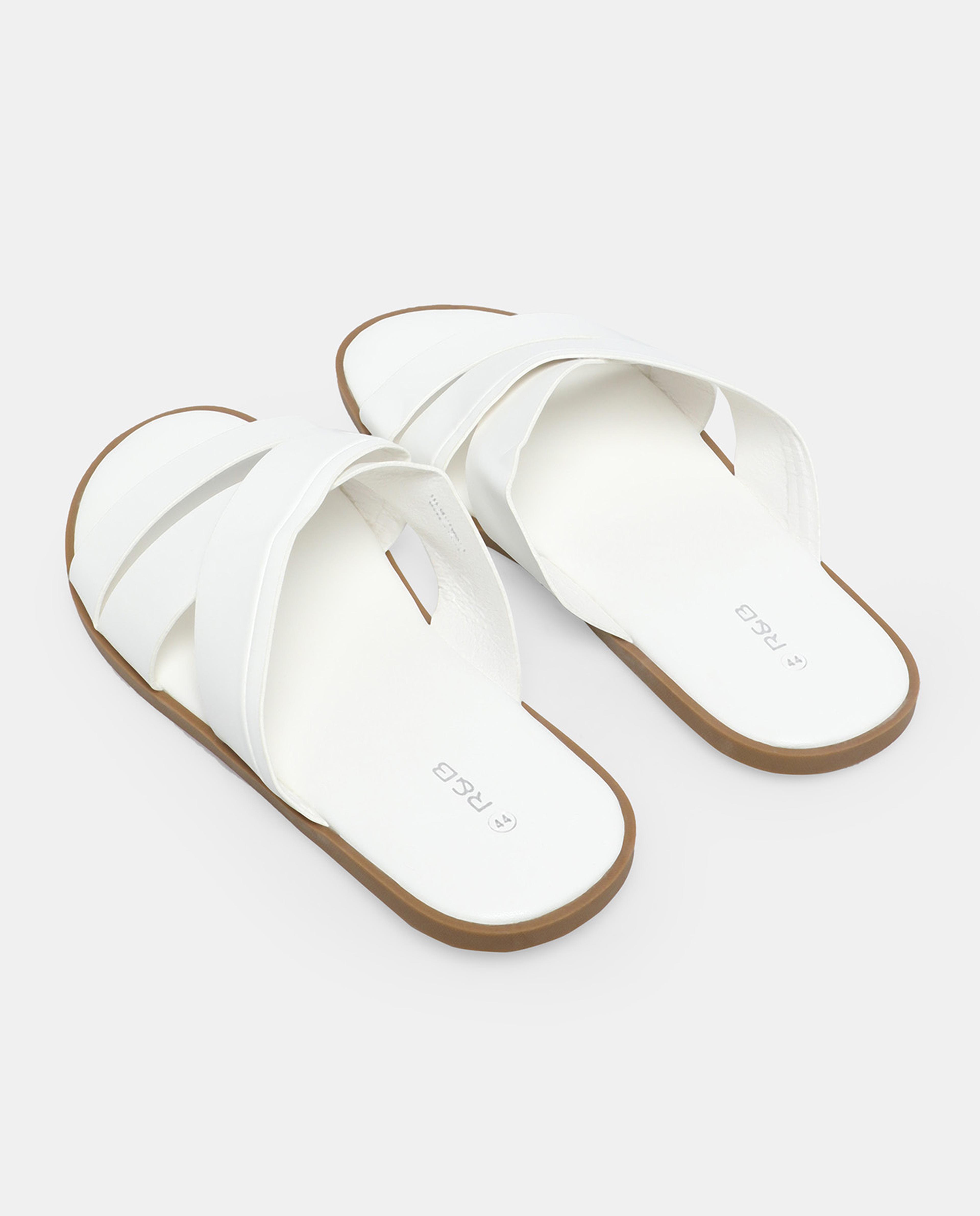 Cross Strap Flat Sandals