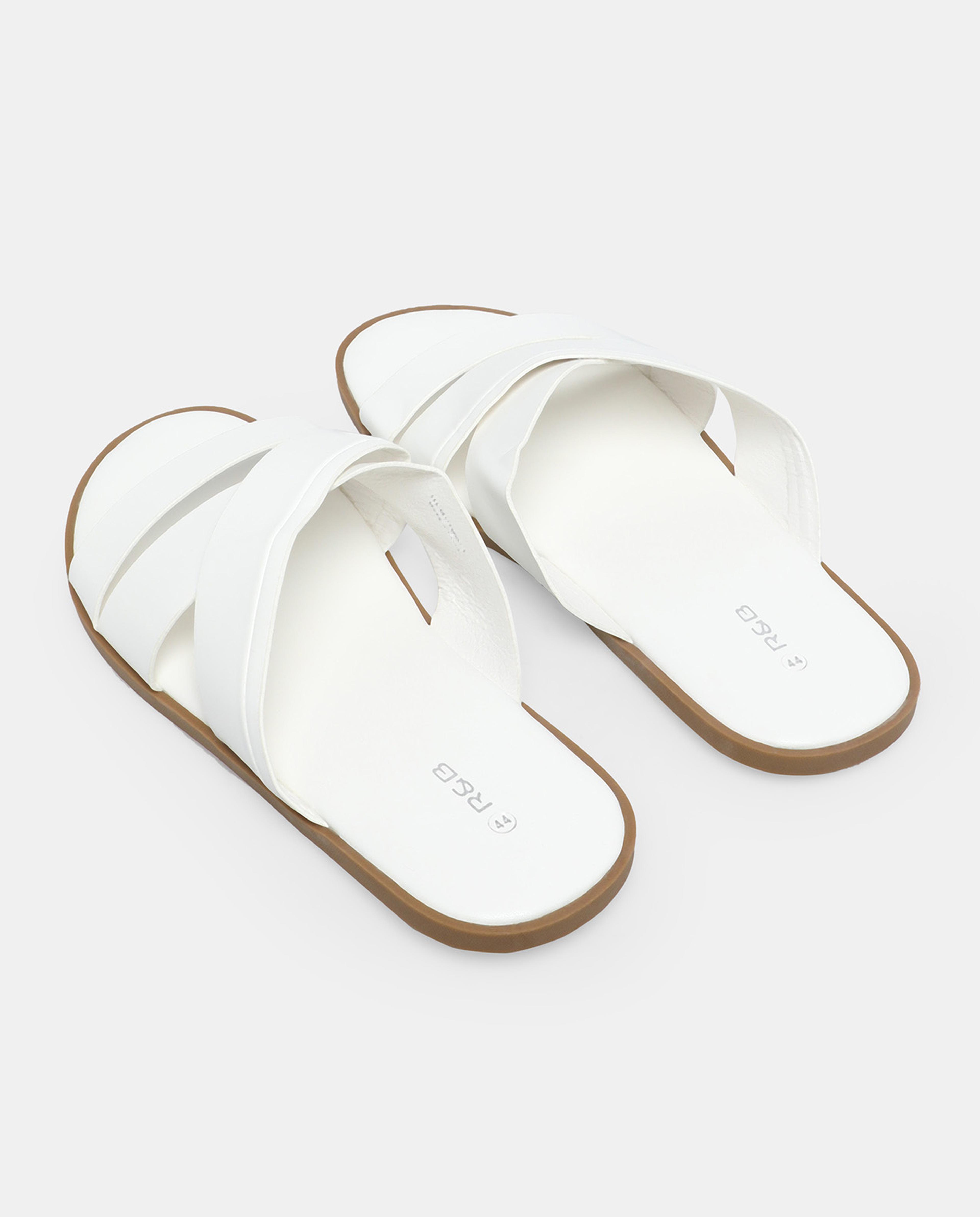 Cross Strap Flat Sandals