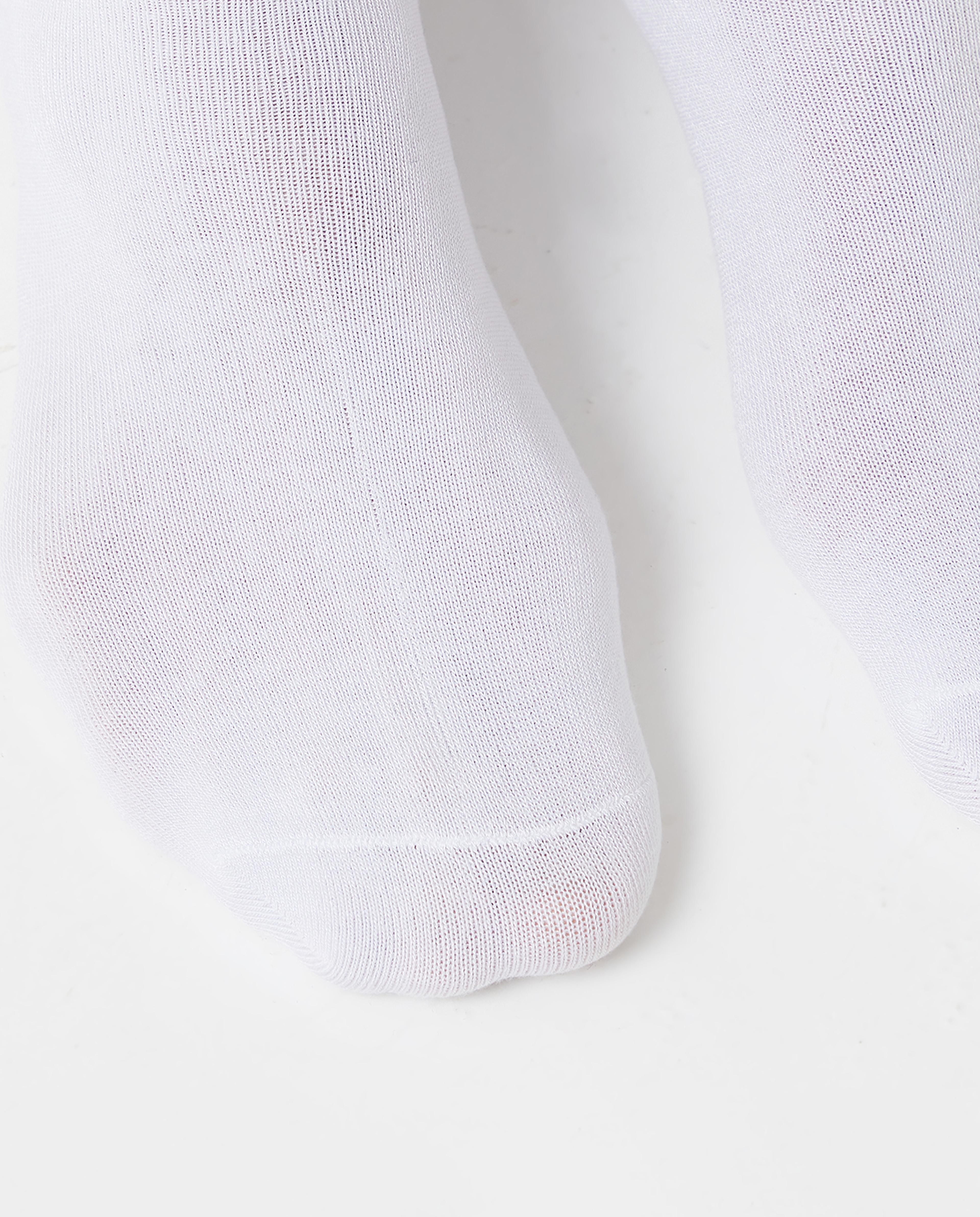 R&B White Ankle Socks - Pack of 5