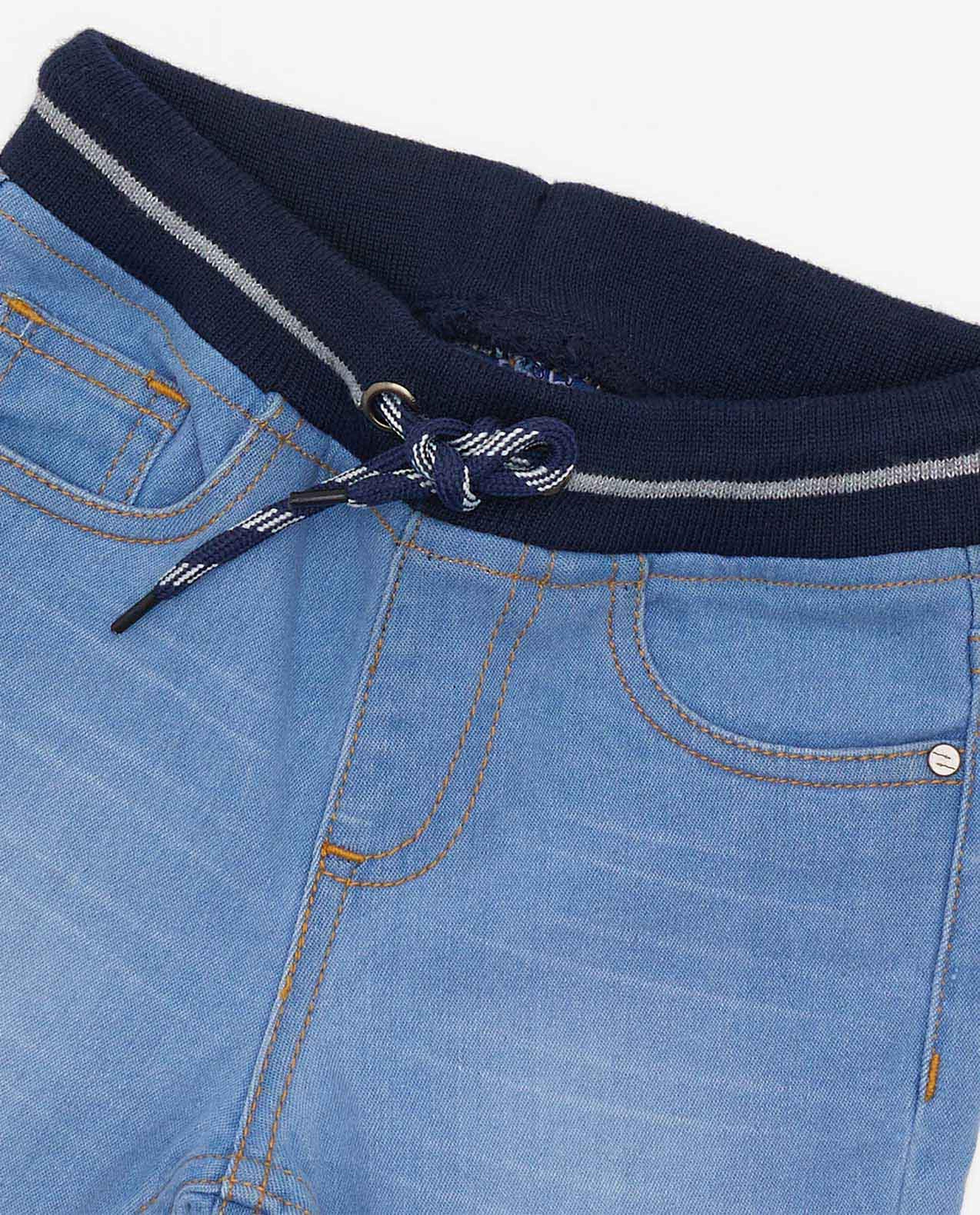 Boy's Elasticated Drawstring Waist Jeans