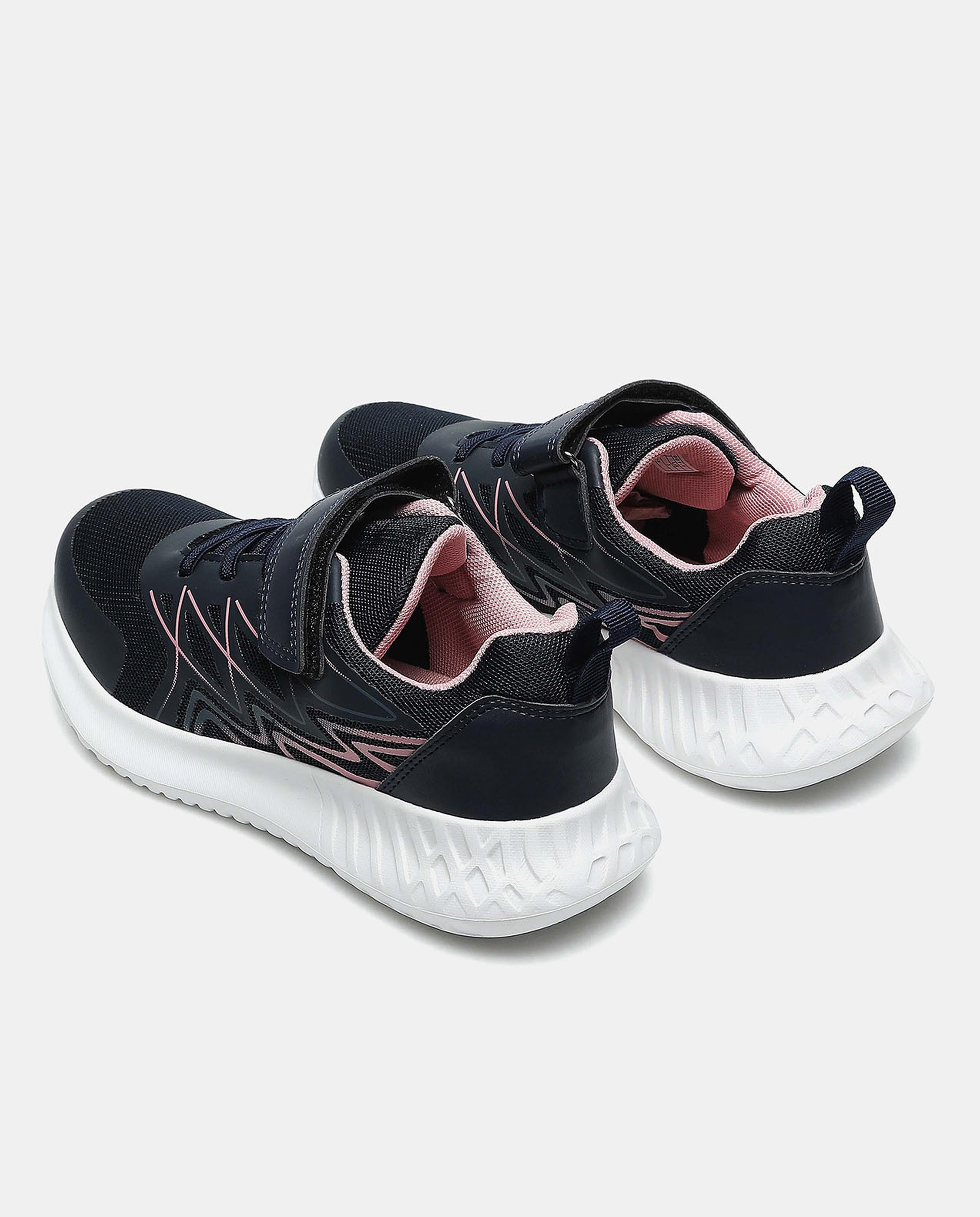 Abstract Sports Shoes with Velcro Closure