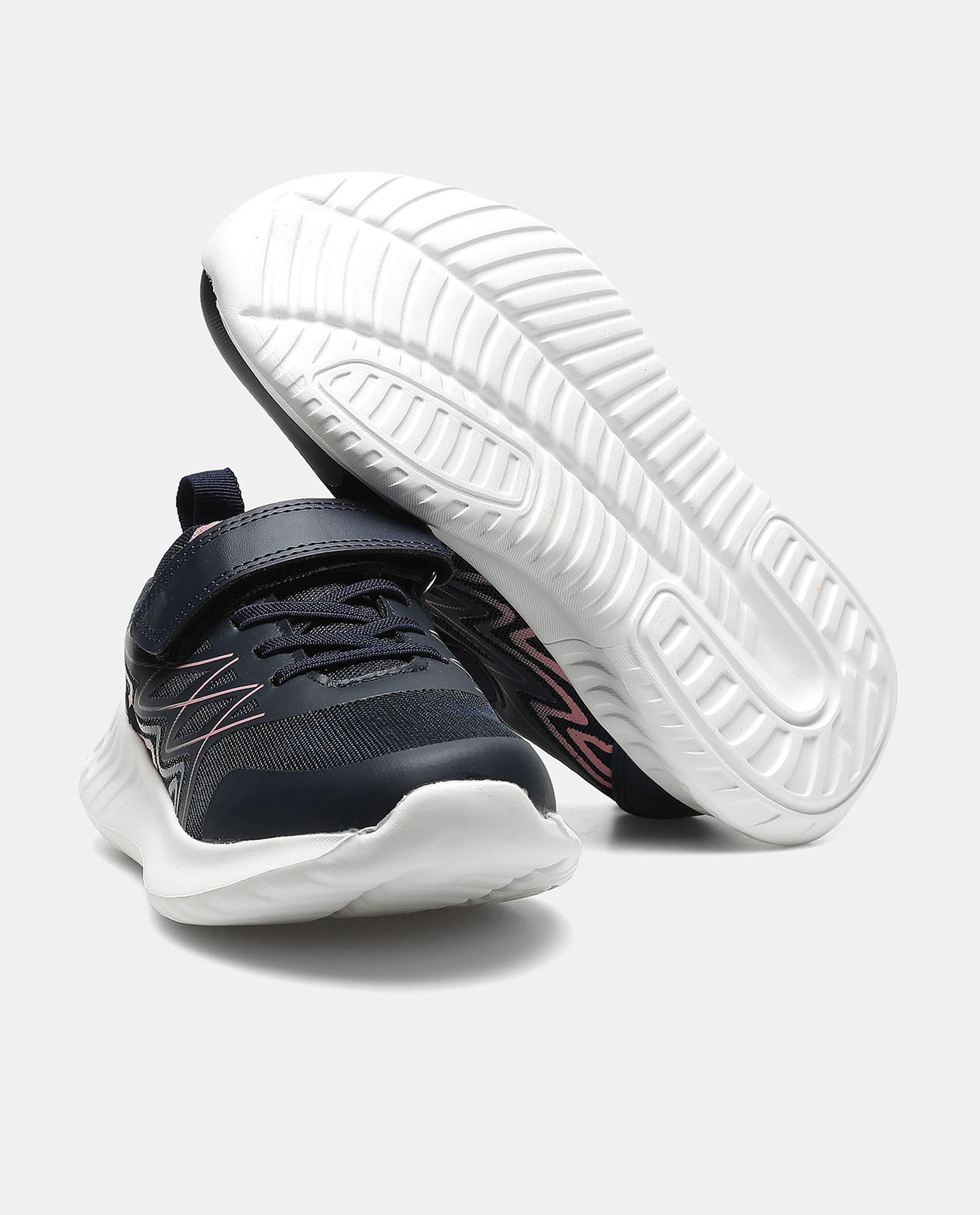Abstract Sports Shoes with Velcro Closure