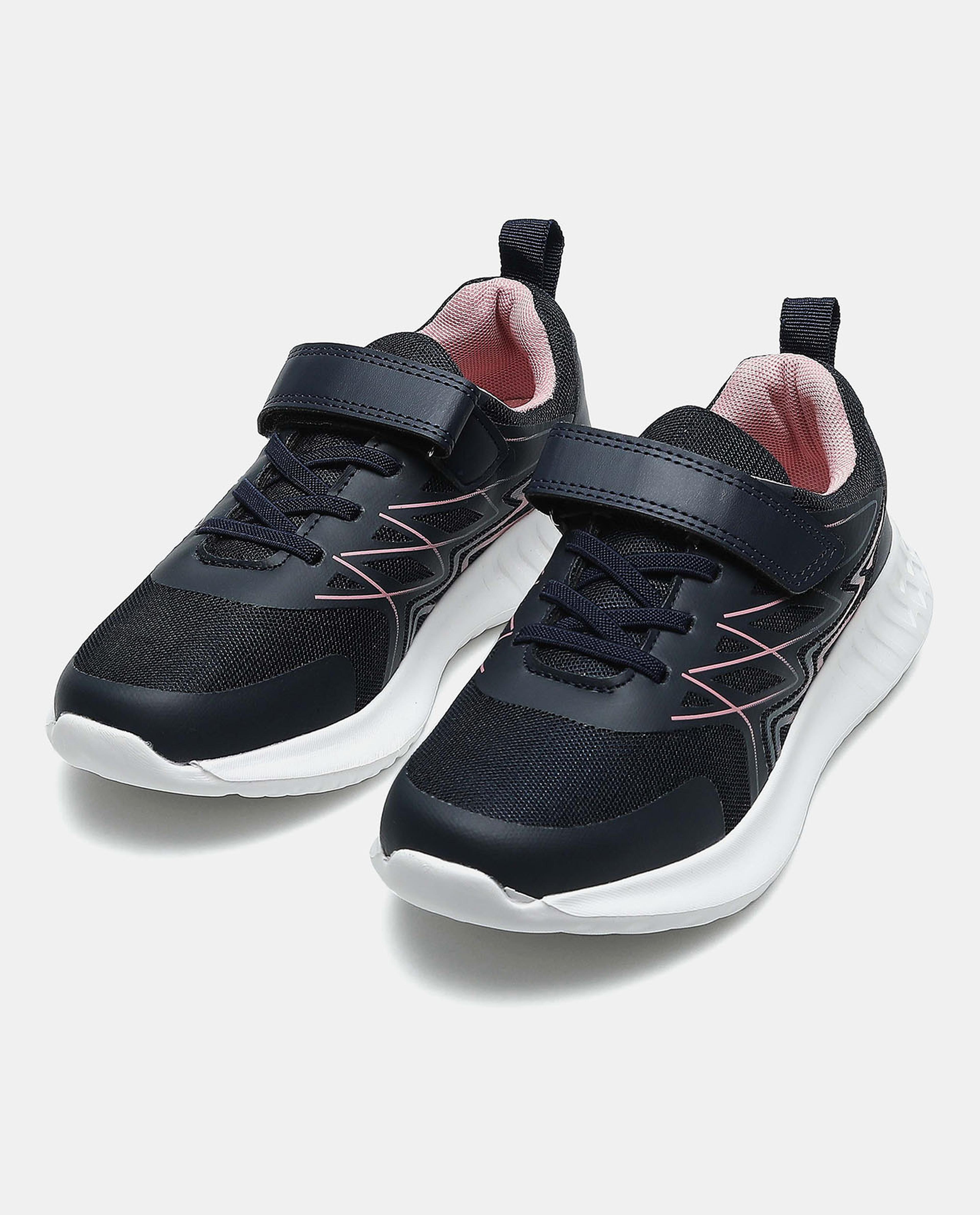 Abstract Sports Shoes with Velcro Closure