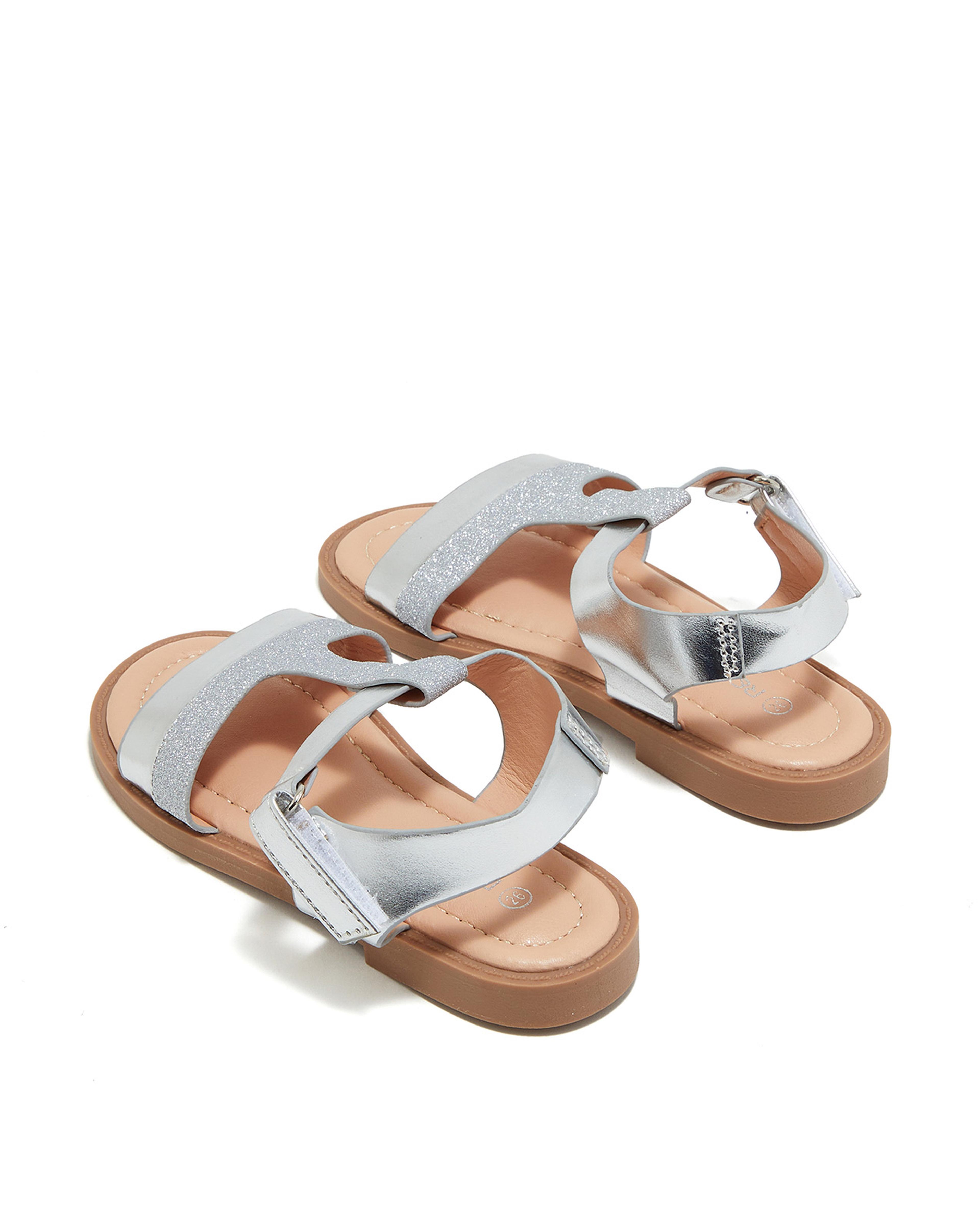 Buckle Closure Flat Sandals