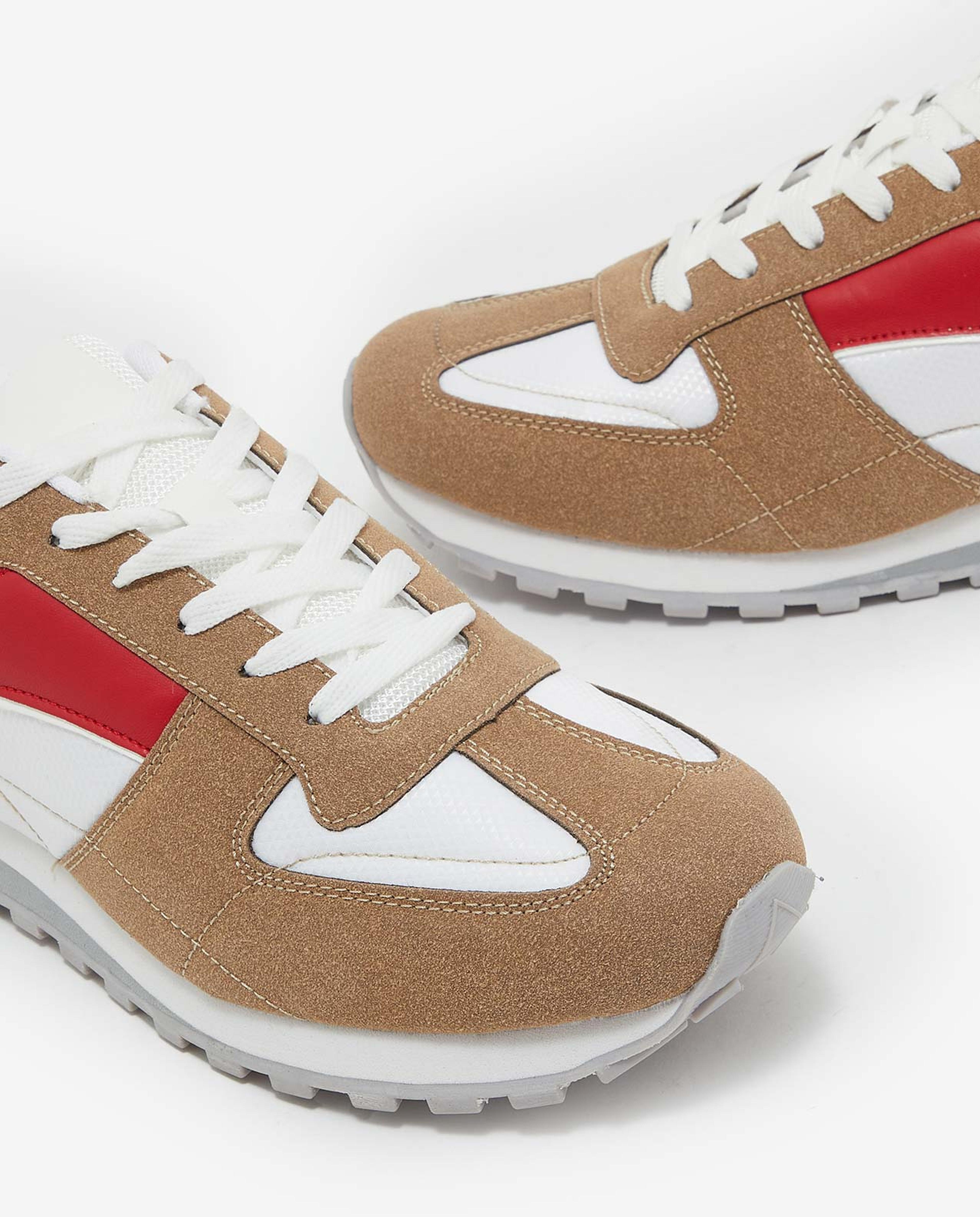 Color Block Lace-Up Sports Shoes