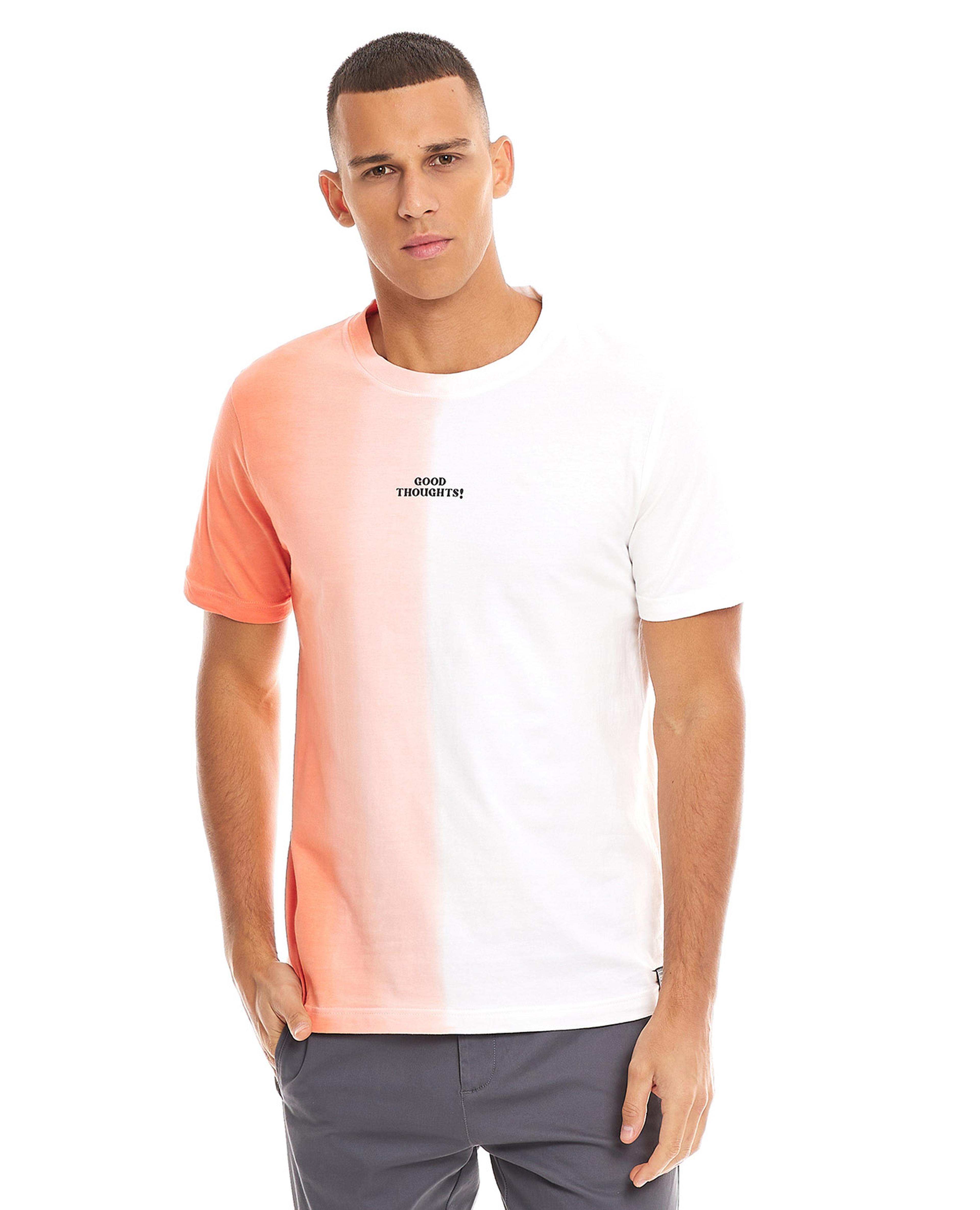 Printed T-Shirt with Crew Neck and Short Sleeves