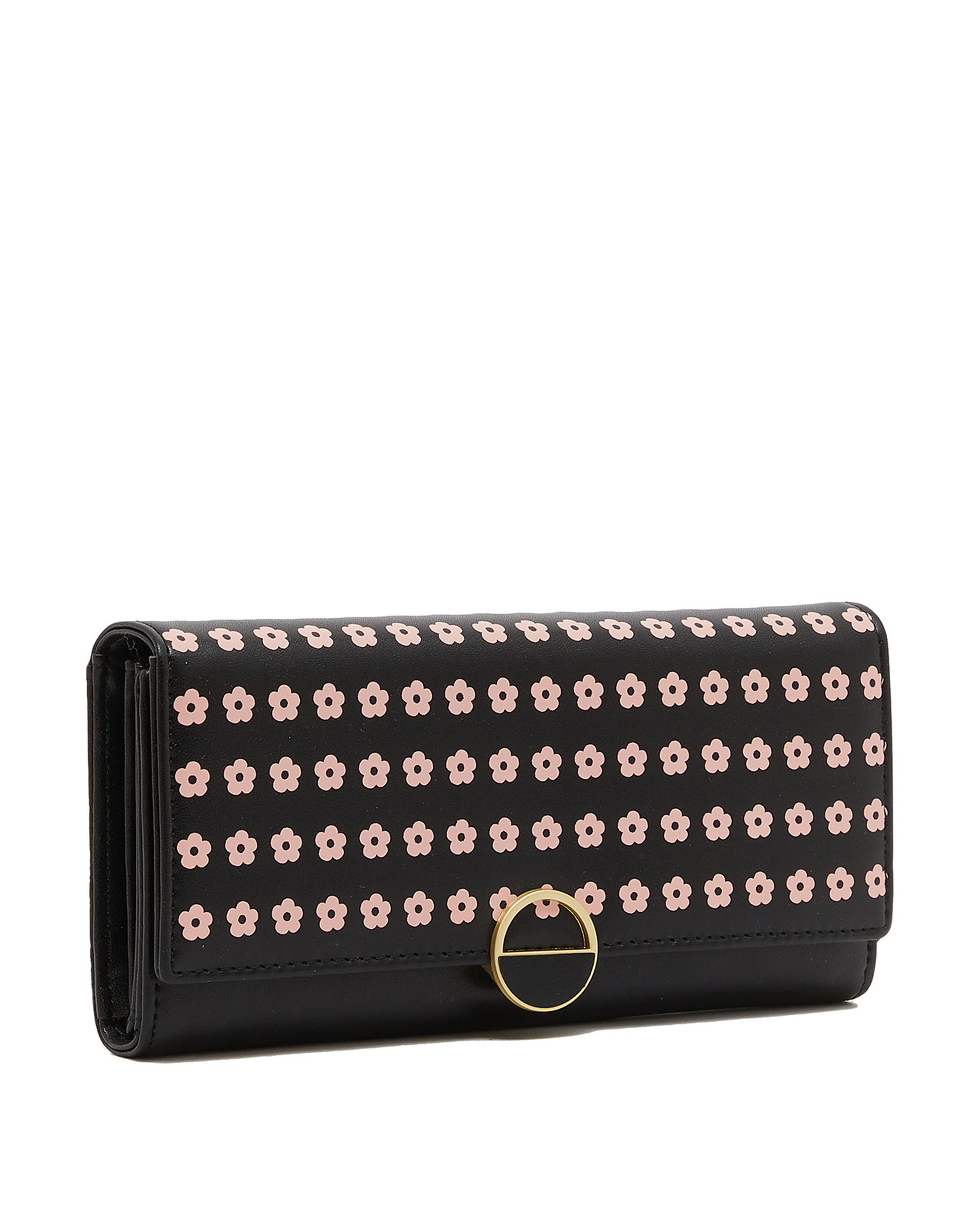 Printed Flap Big Wallet