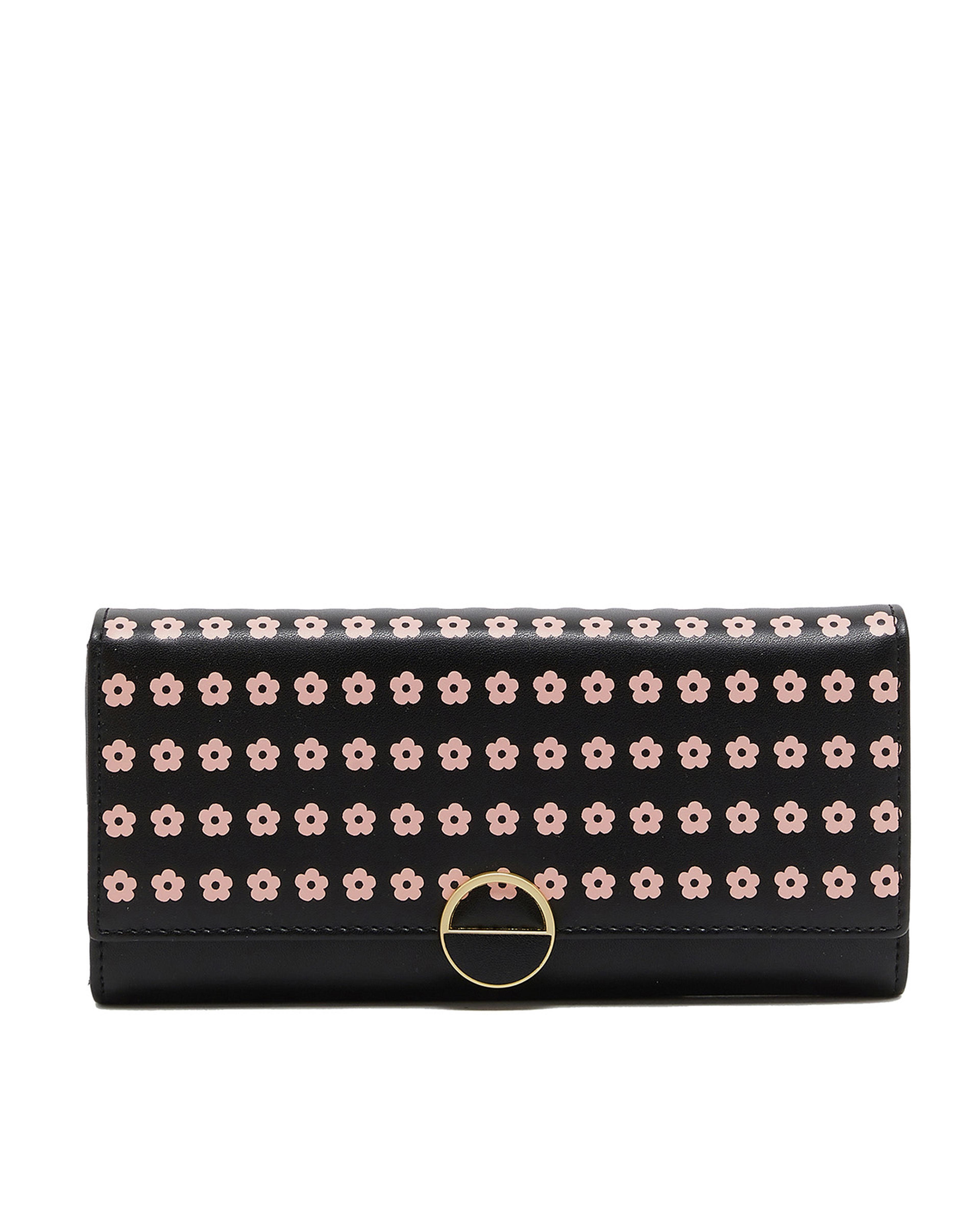 Printed Flap Big Wallet