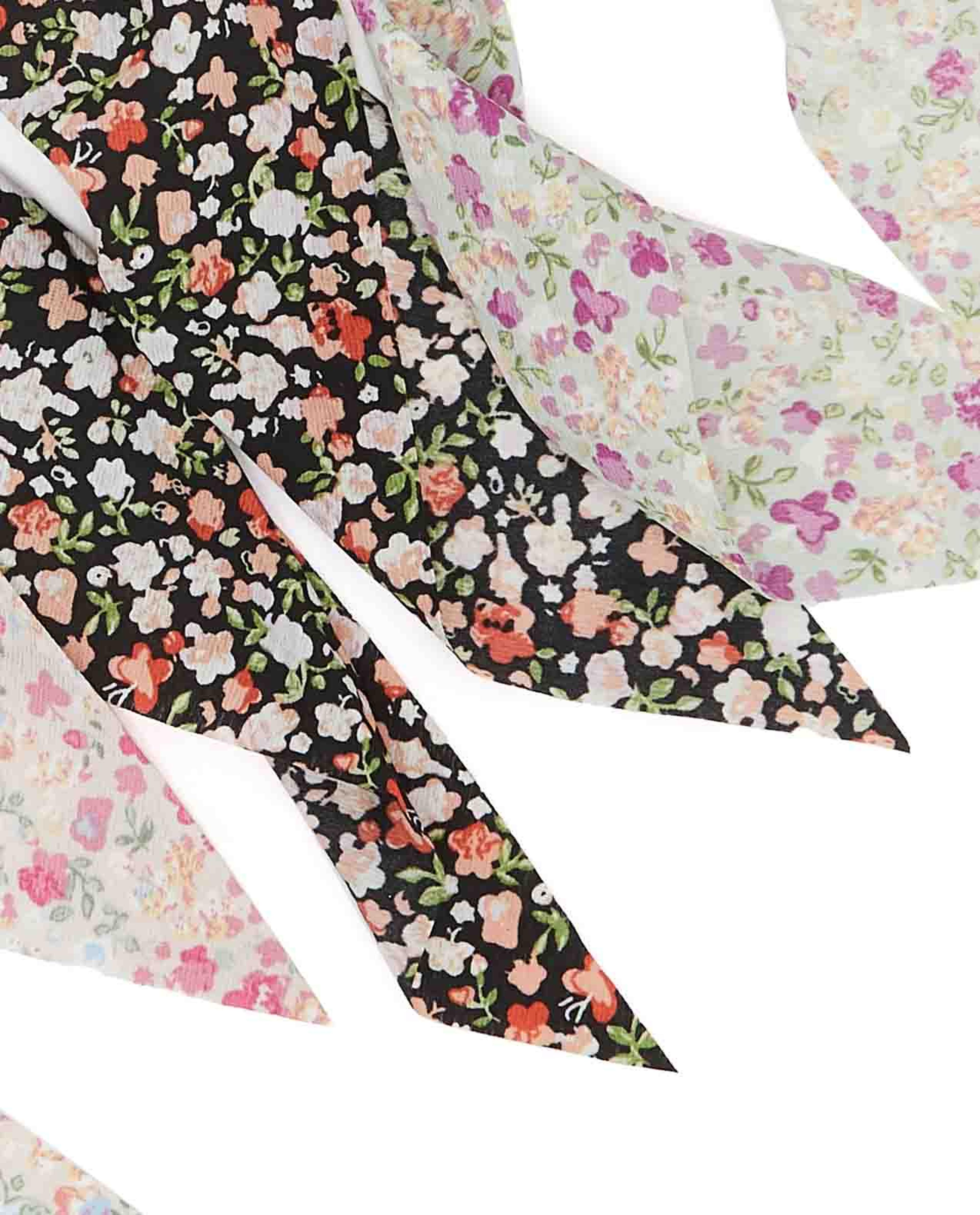 Pack of 3 Scarf-Detail Scrunchies
