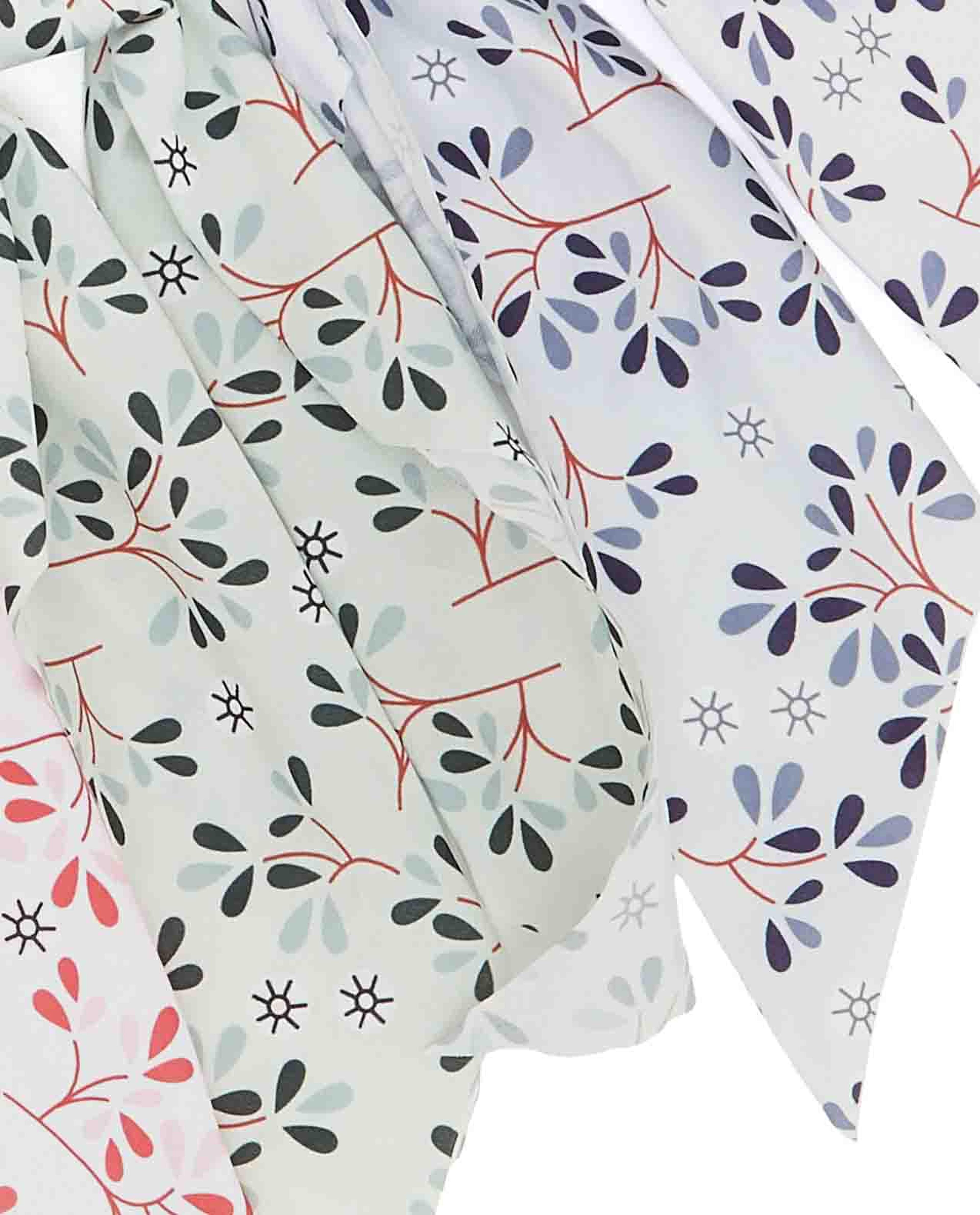 Pack of 3 Scarf-Detail Scrunchies