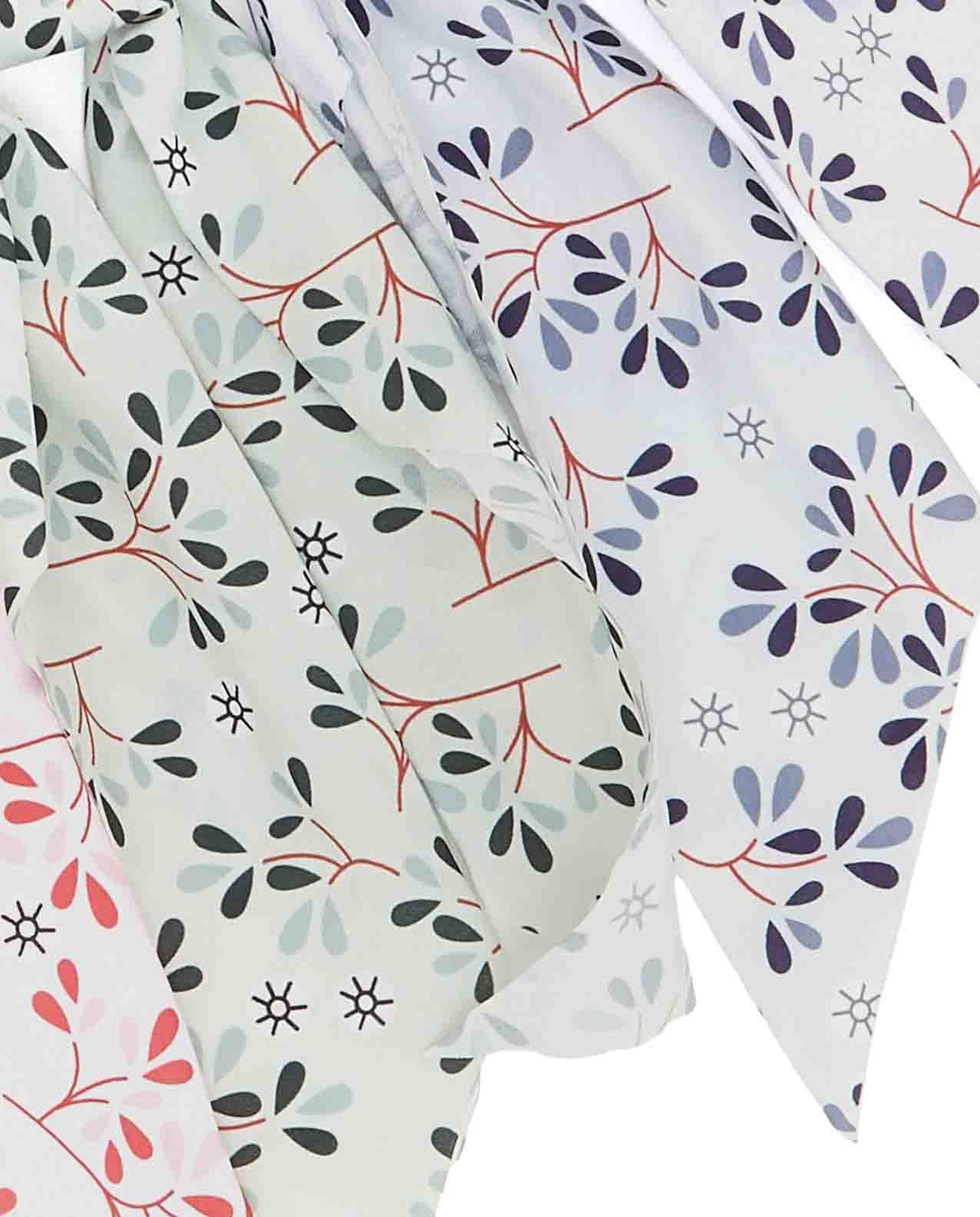 Pack of 3 Scarf-Detail Scrunchies