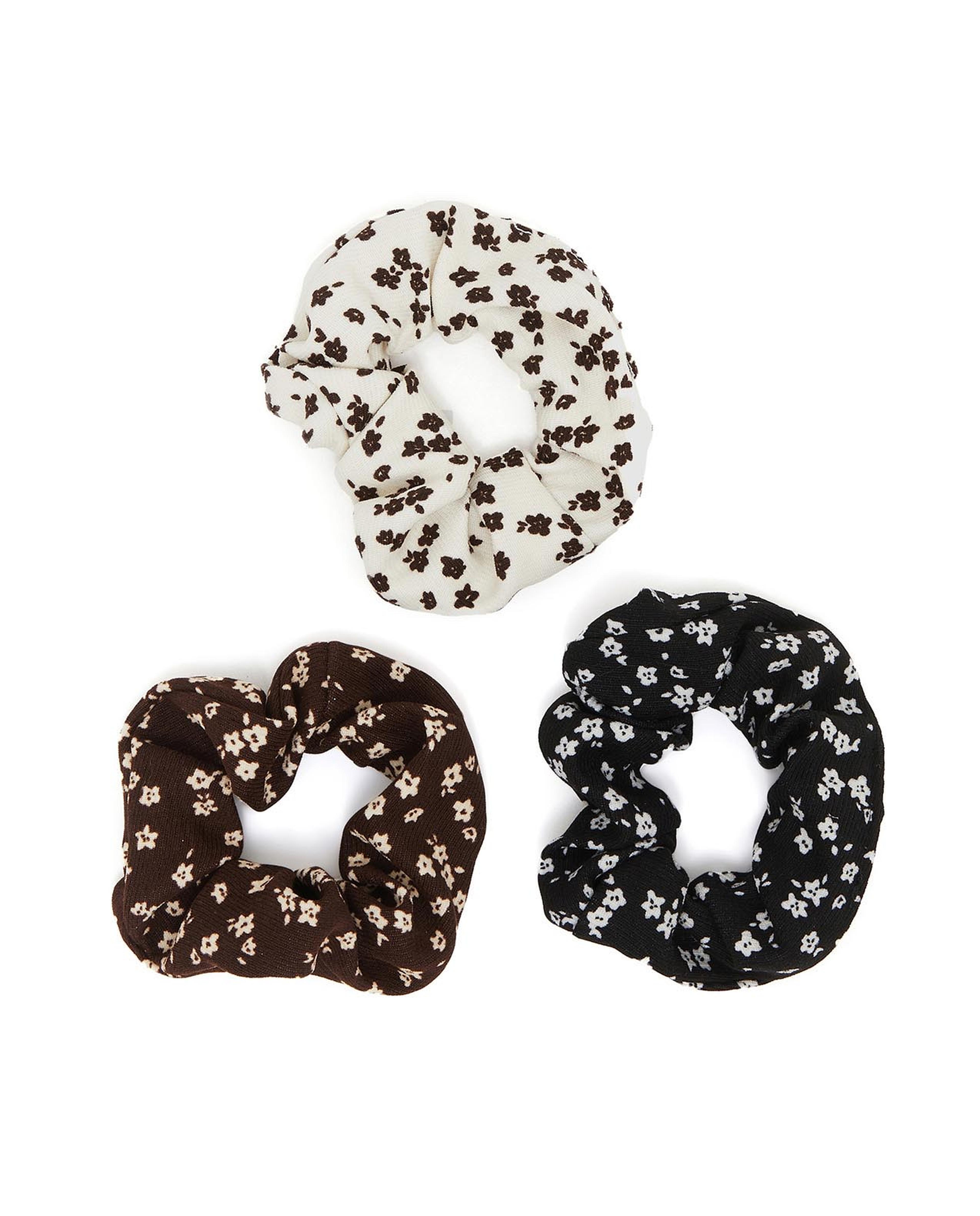 Pack 3 Printed Scrunchies