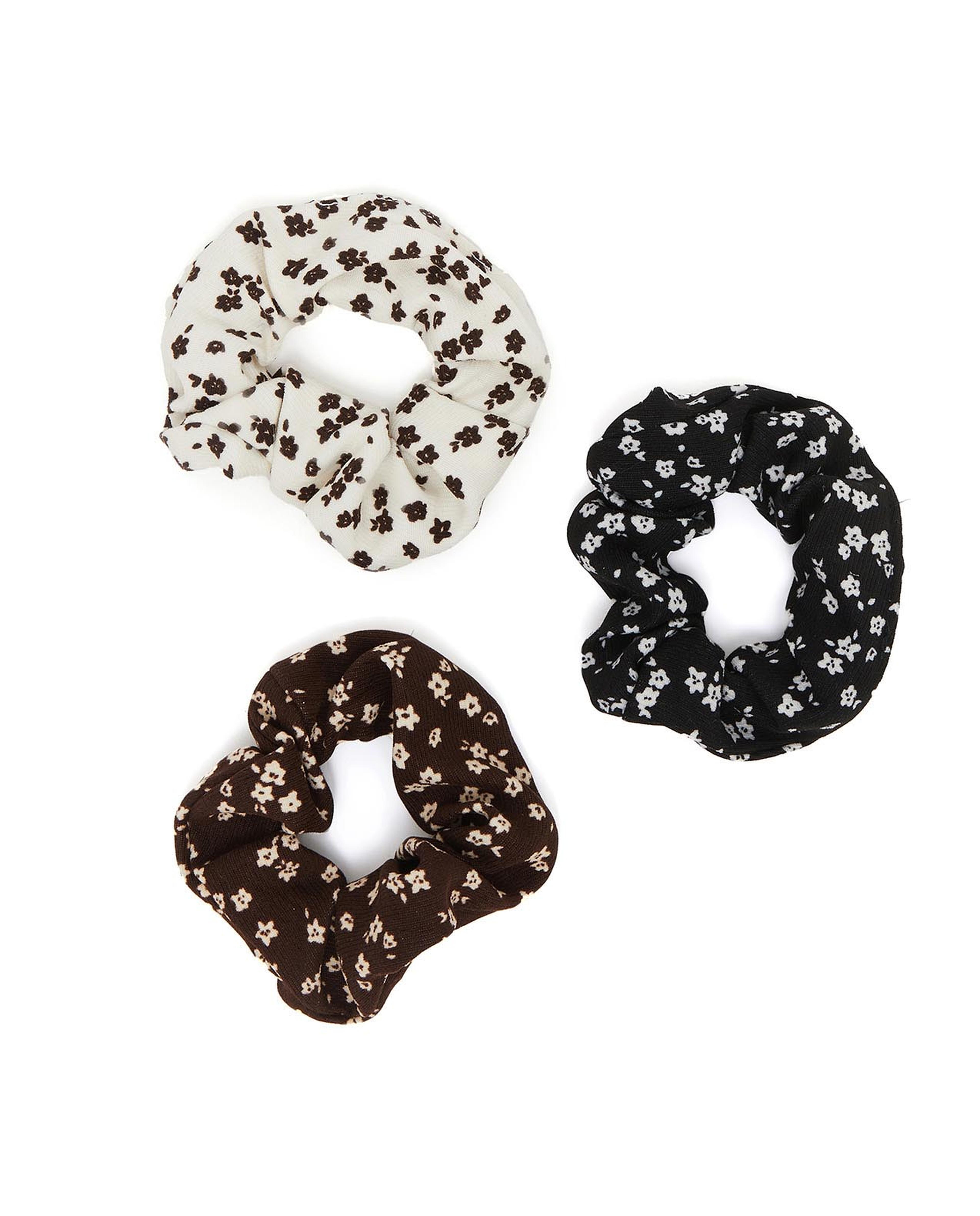 Pack 3 Printed Scrunchies