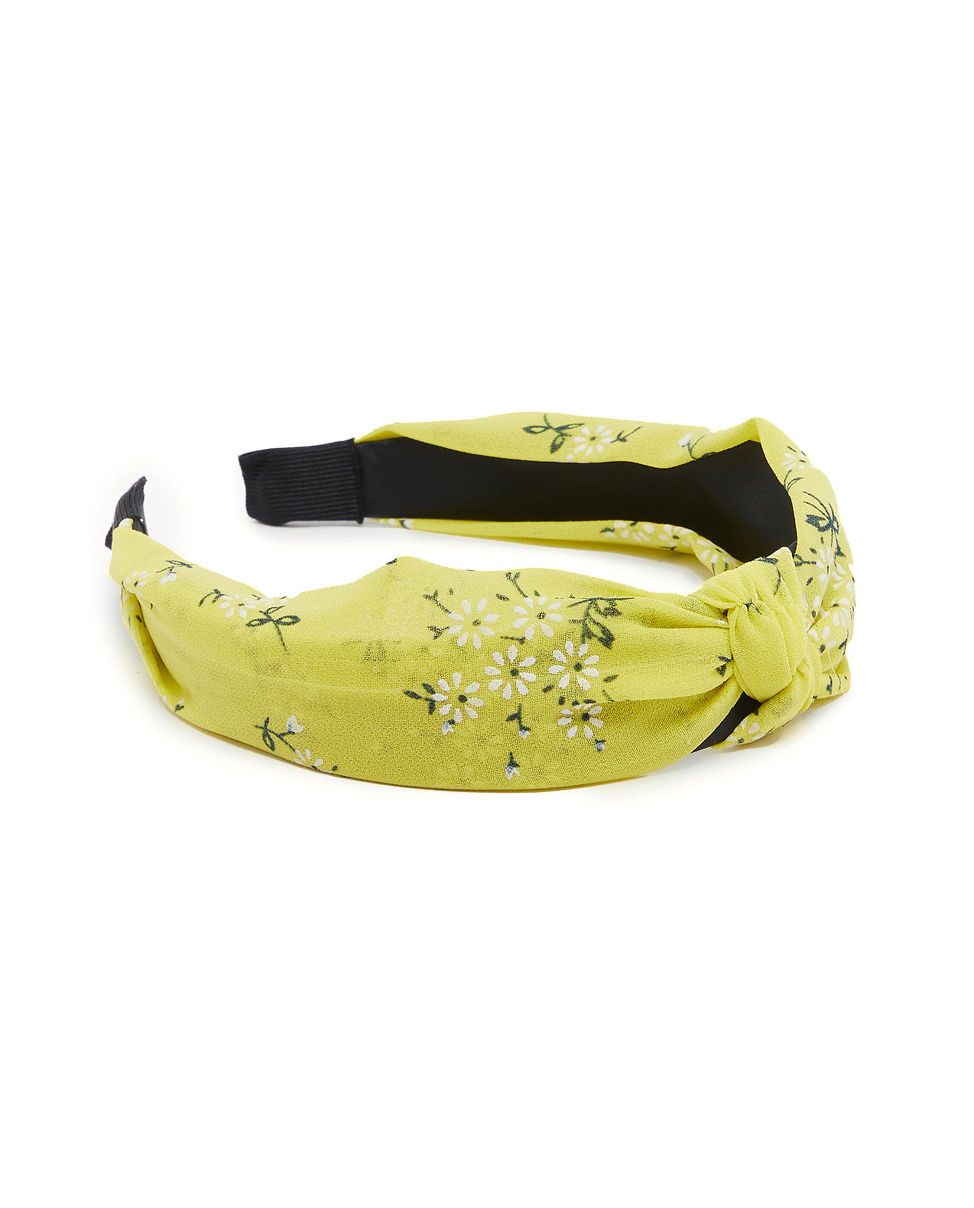 Knot Detailed Floral Printed Headband