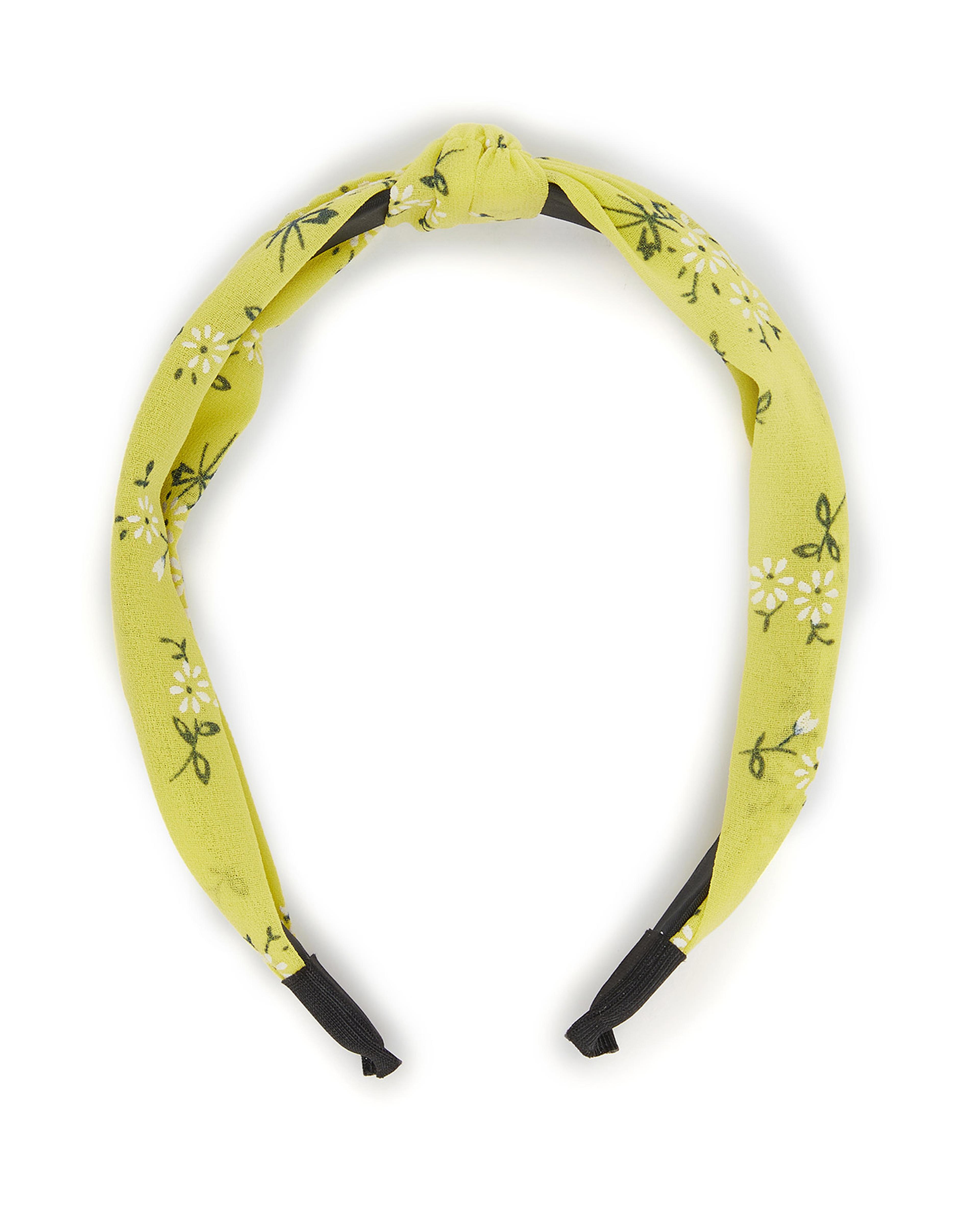 Knot Detailed Floral Printed Headband