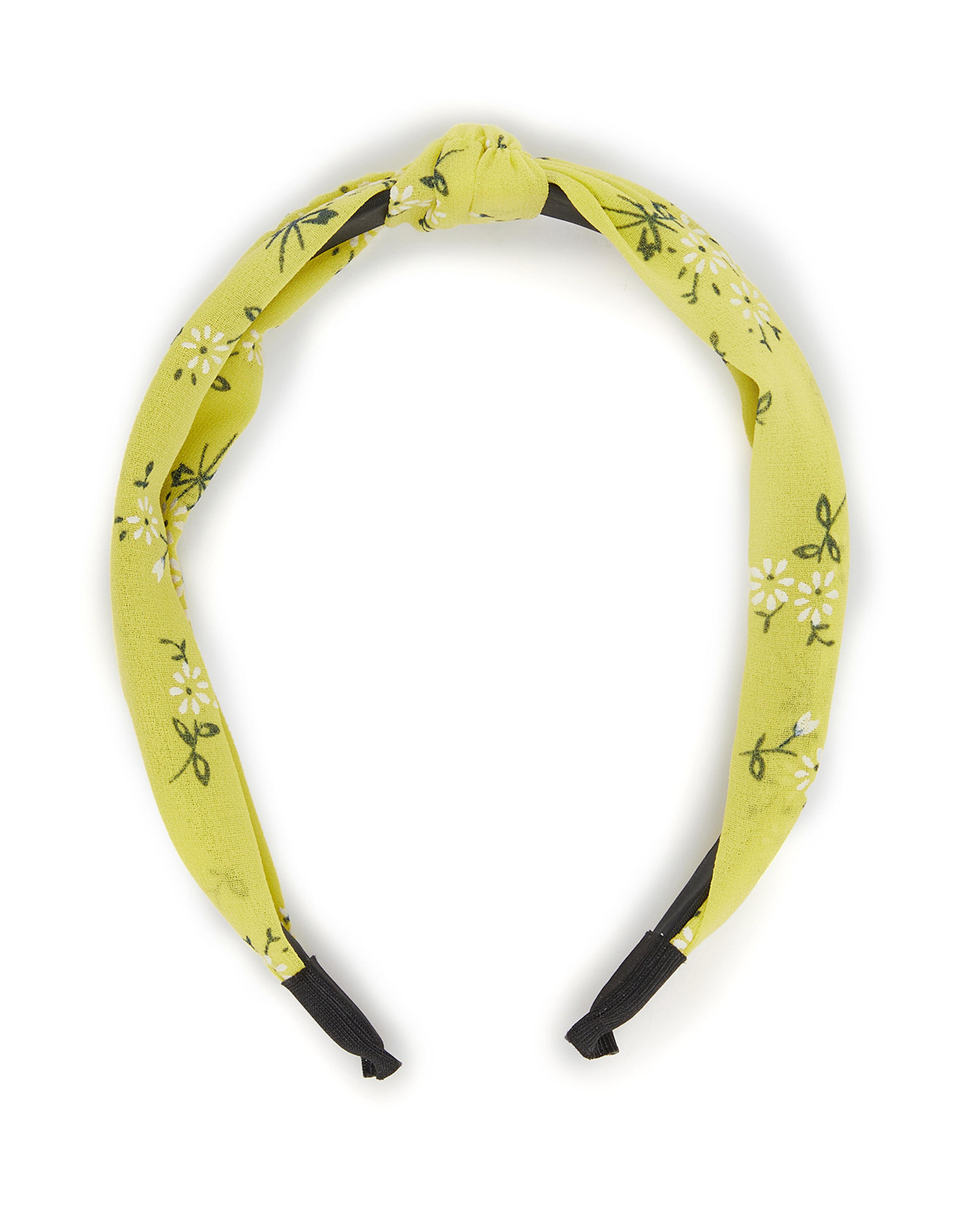 Knot Detailed Floral Printed Headband
