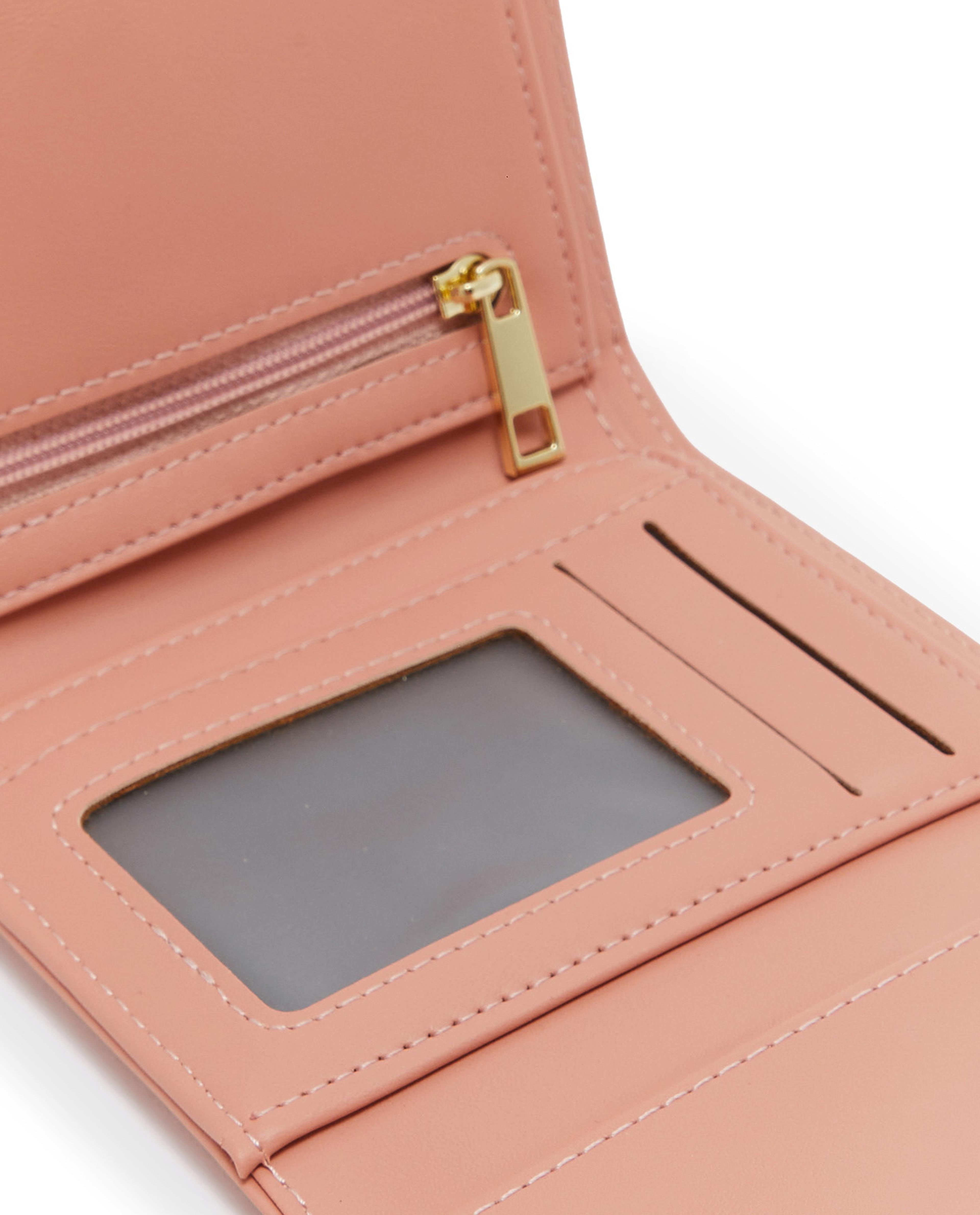 Solid Buckle Detailed Wallet