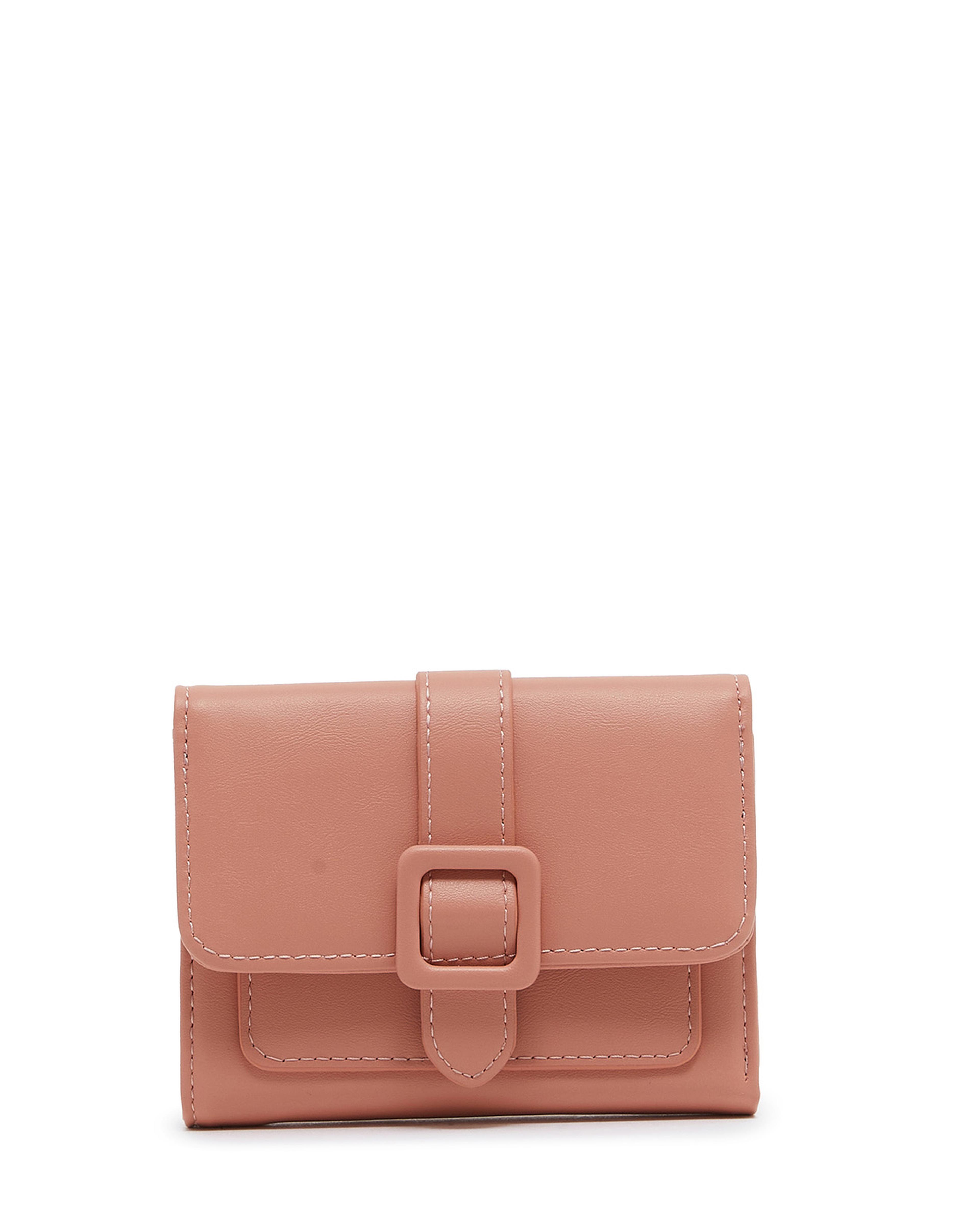 Solid Buckle Detailed Wallet