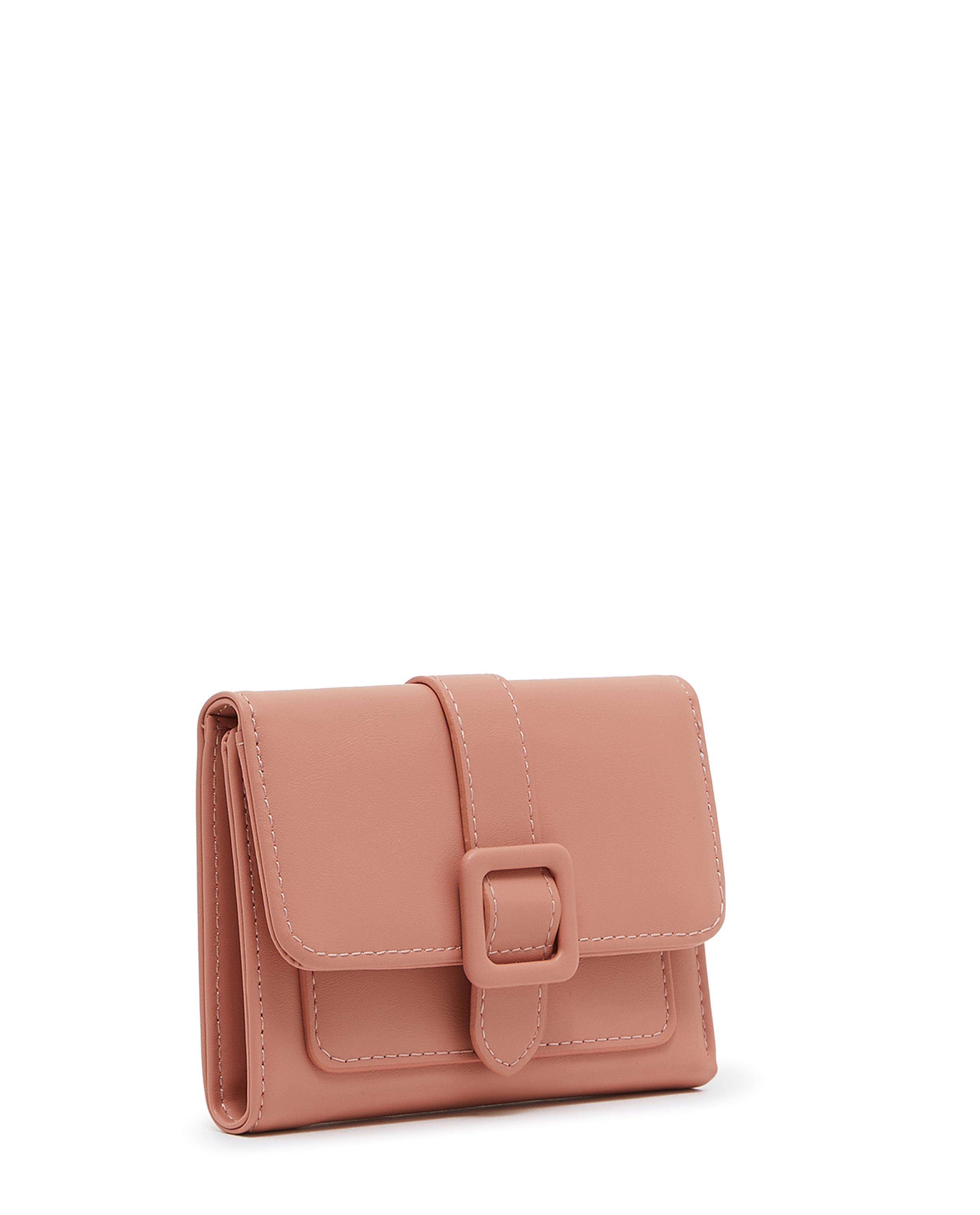 Solid Buckle Detailed Wallet