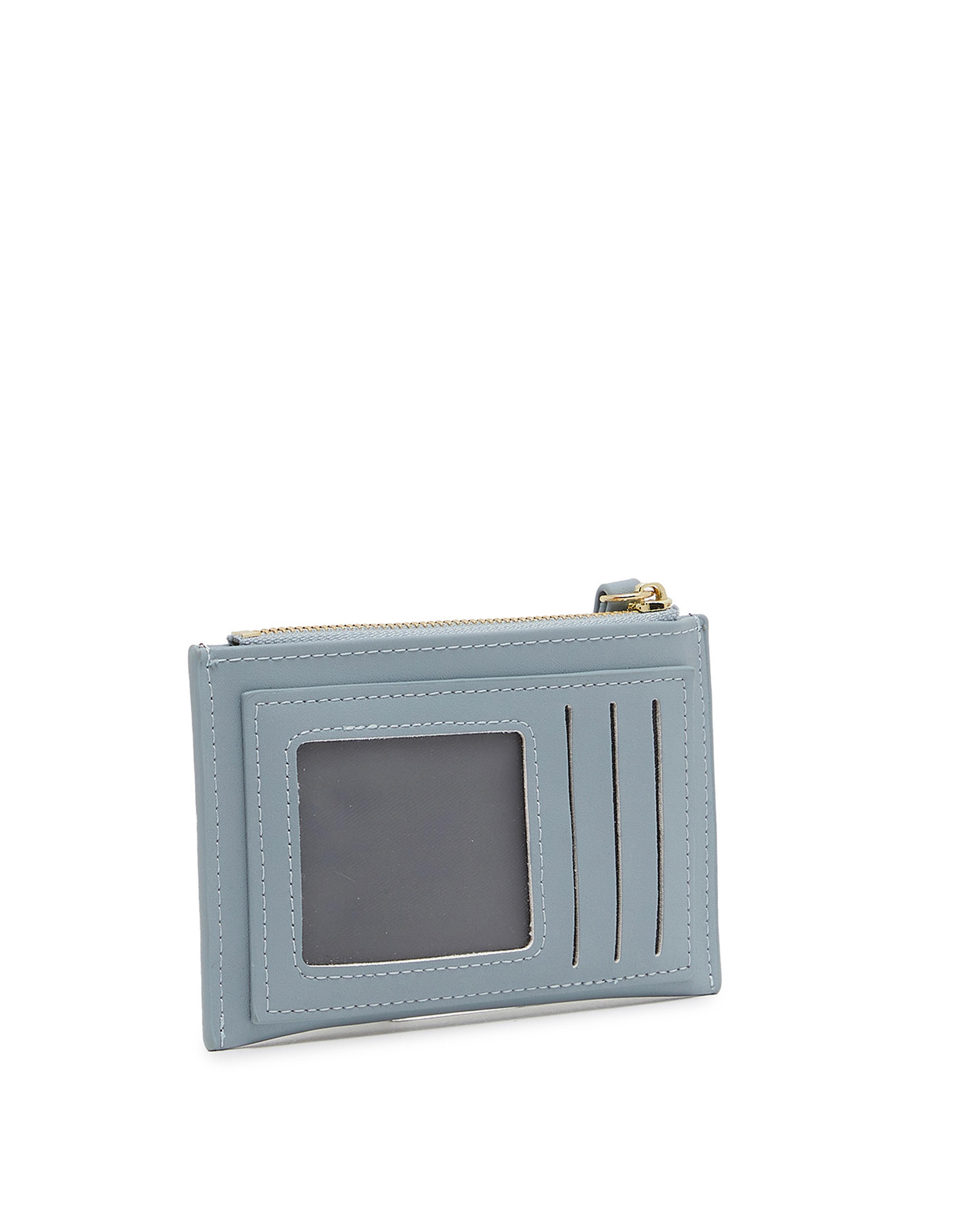 Stitch Detailed Zippered Card Wallet