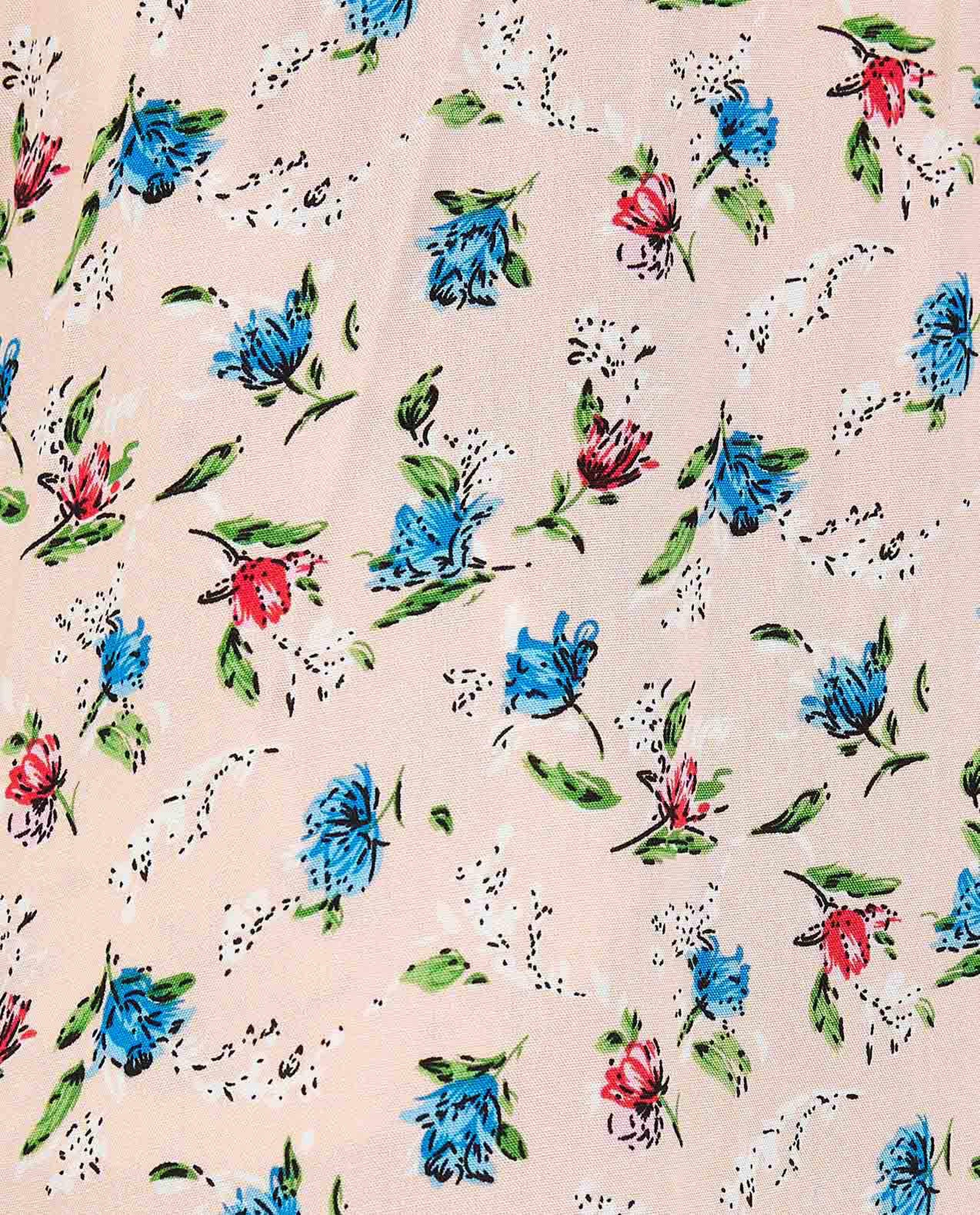 Floral Print Pyjama Pants with Drawstring Waist