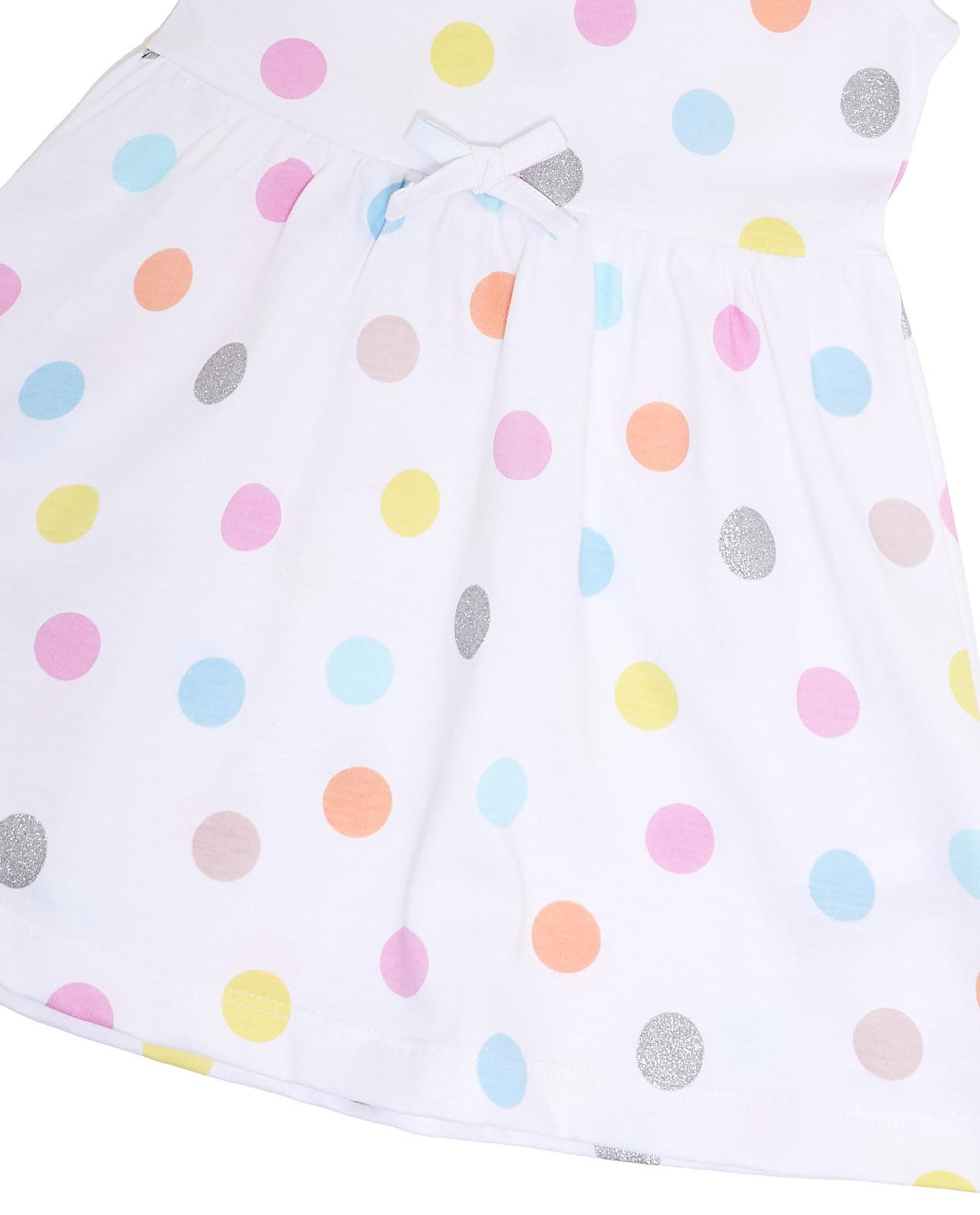 Polka Dot Sleeveless Fit and Flare Dress