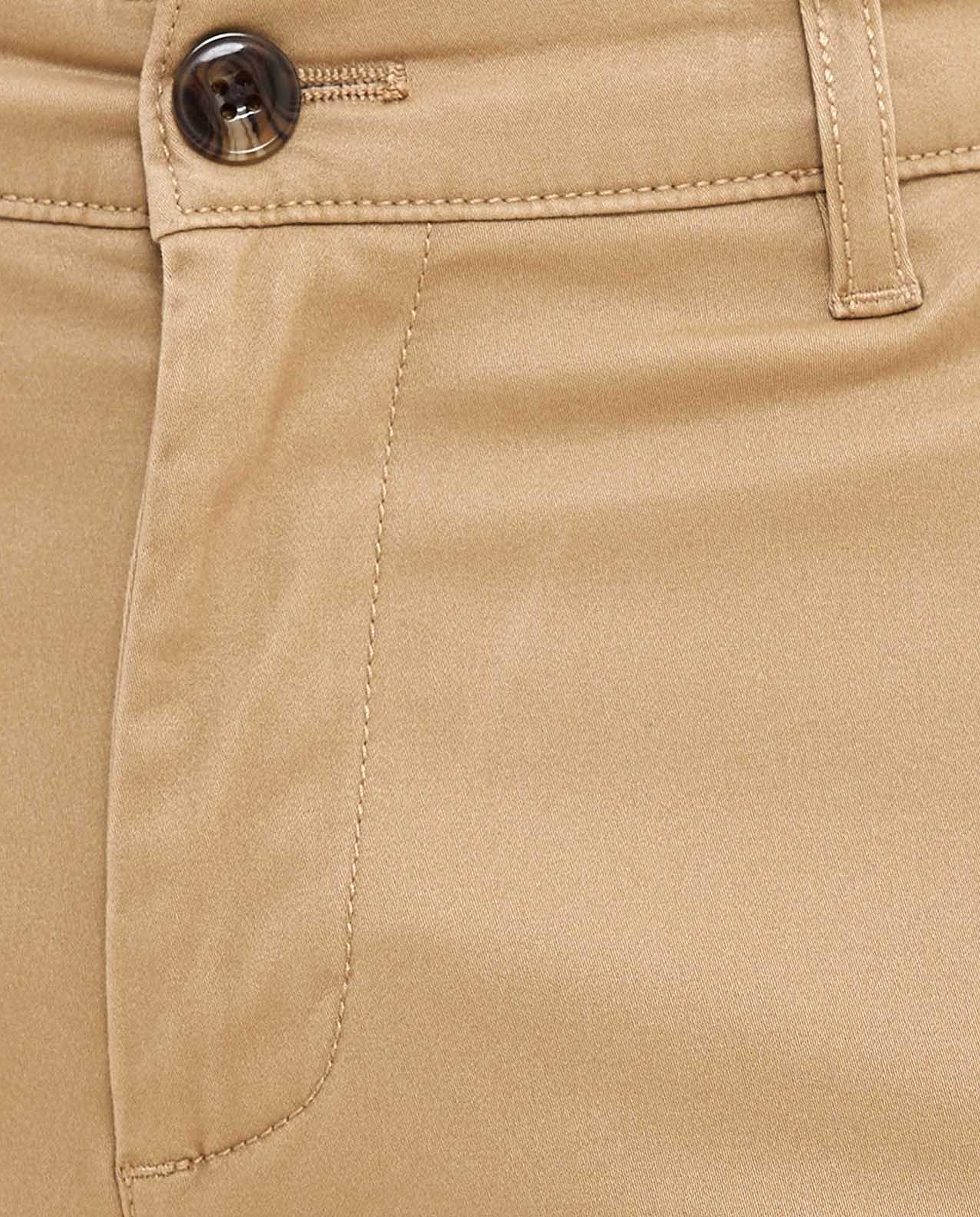 Solid Woven Pants with Button Closure