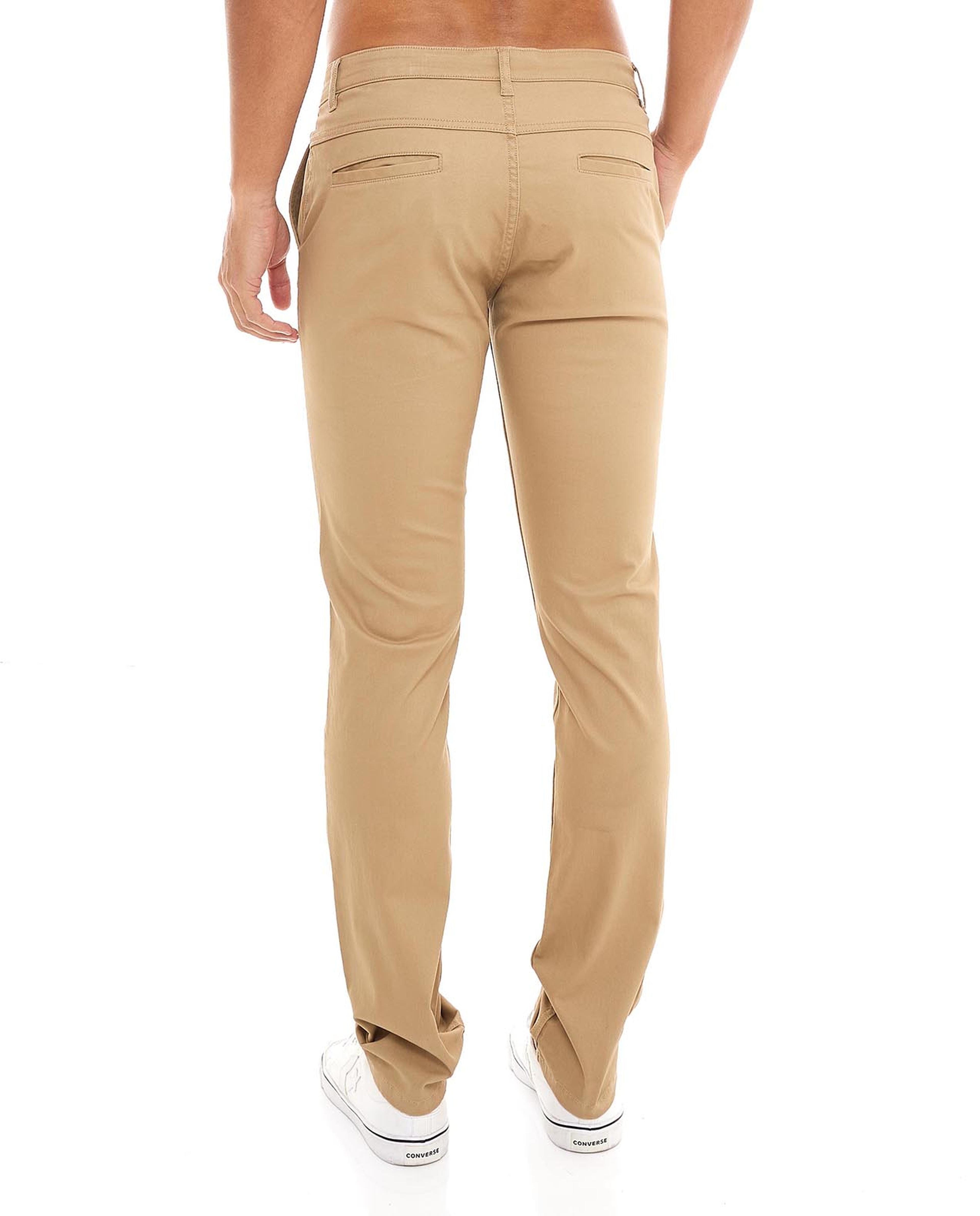 Solid Woven Pants with Button Closure
