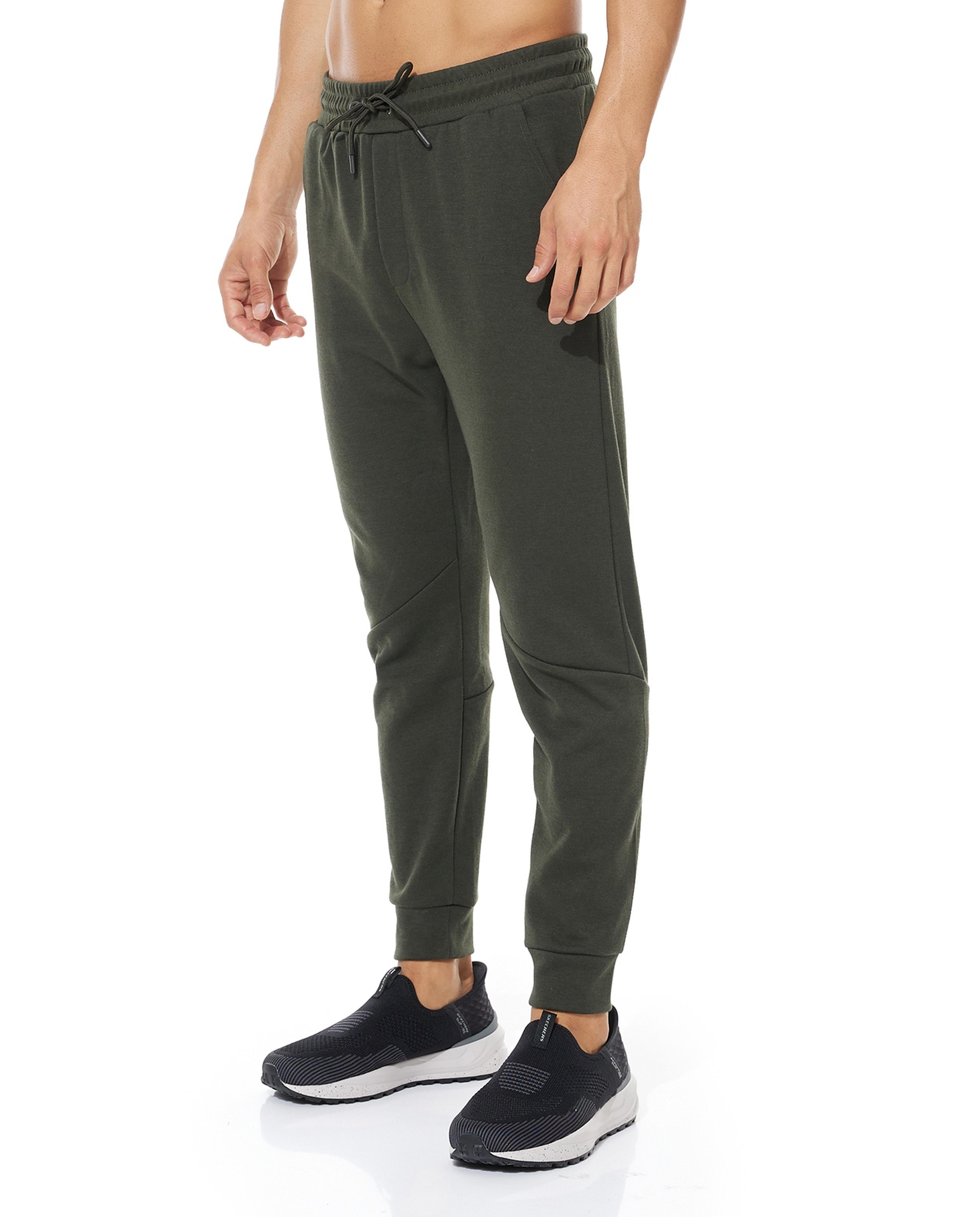 Solid Joggers with Drawstring Waist