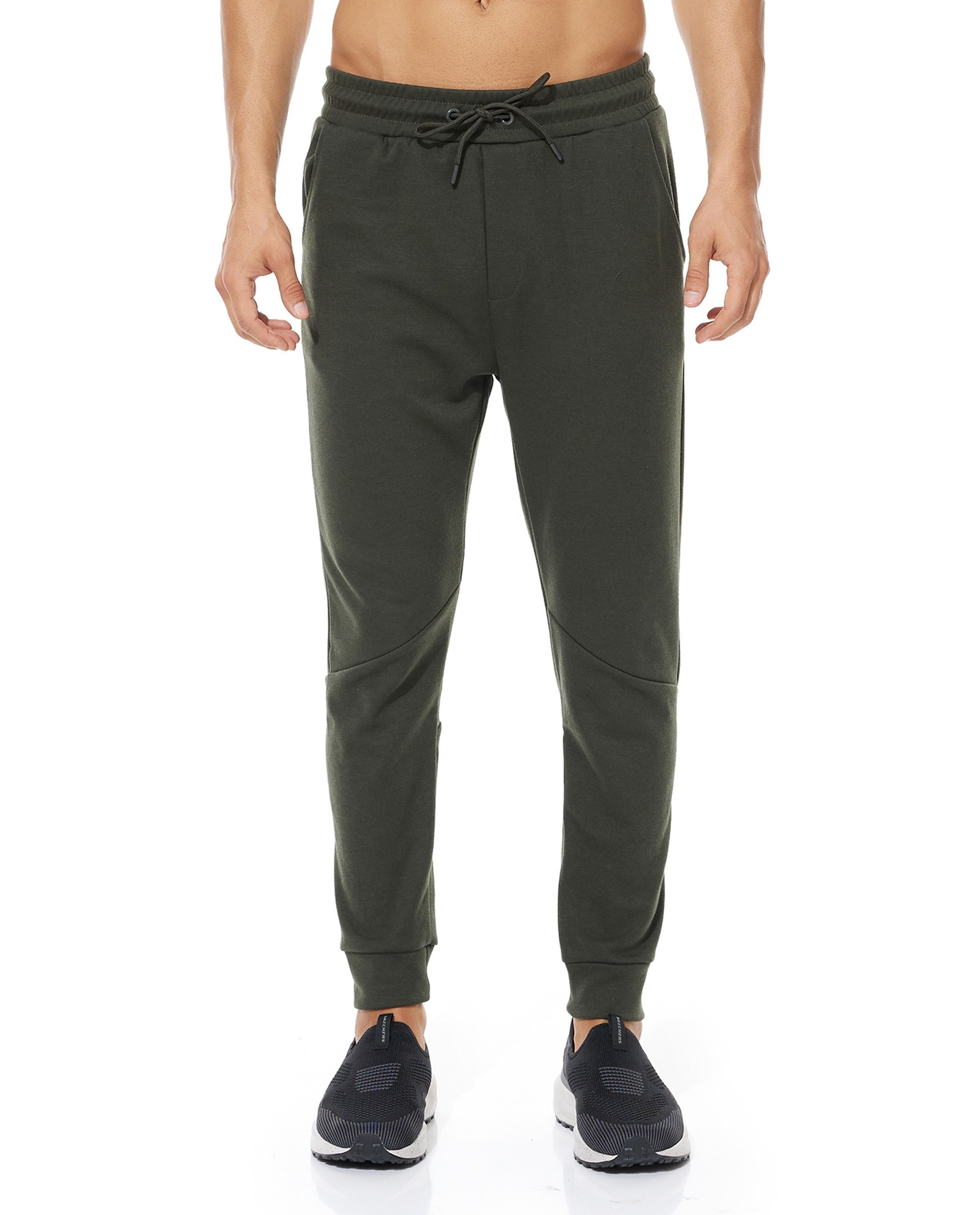 Solid Joggers with Drawstring Waist