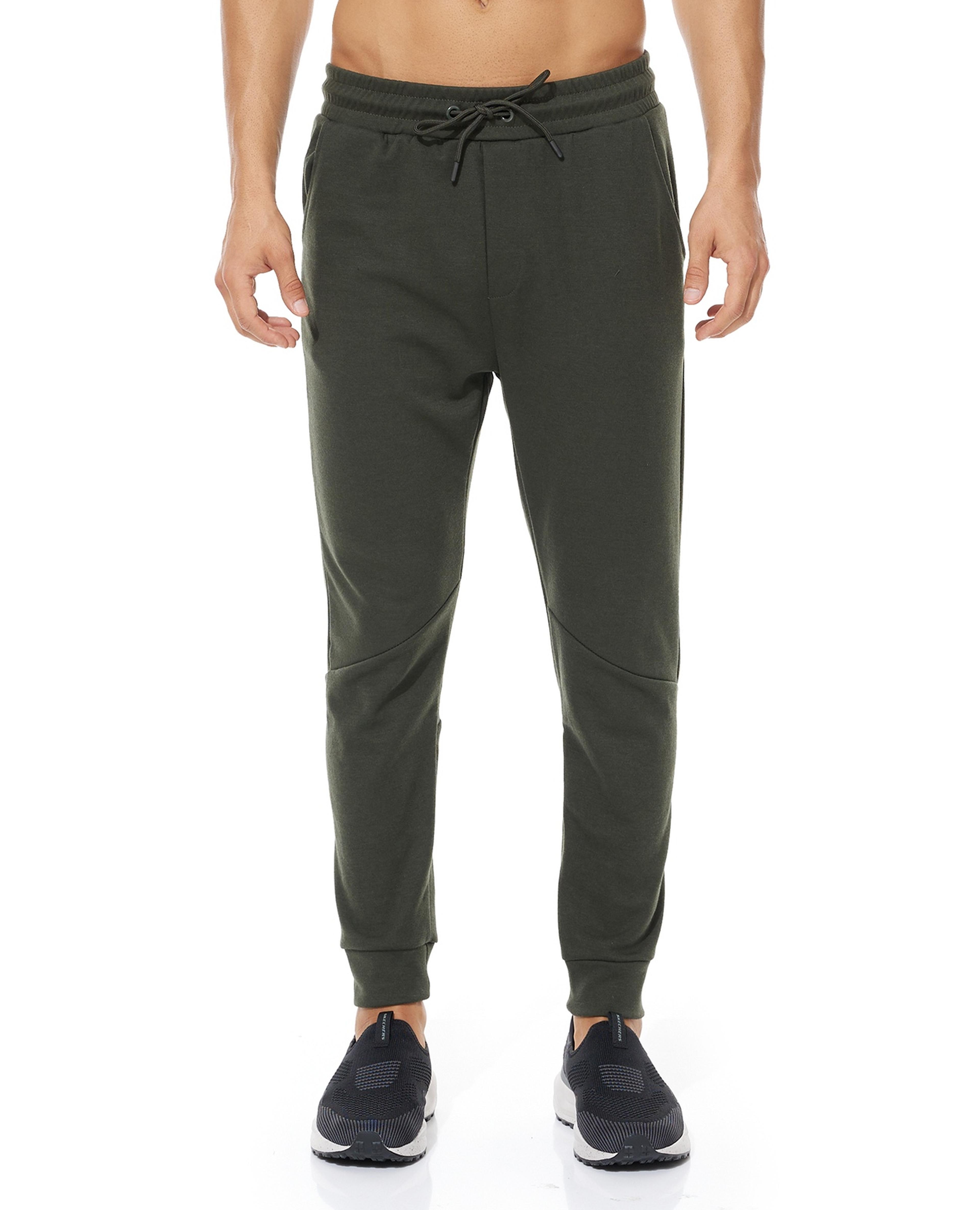 Solid Joggers with Drawstring Waist