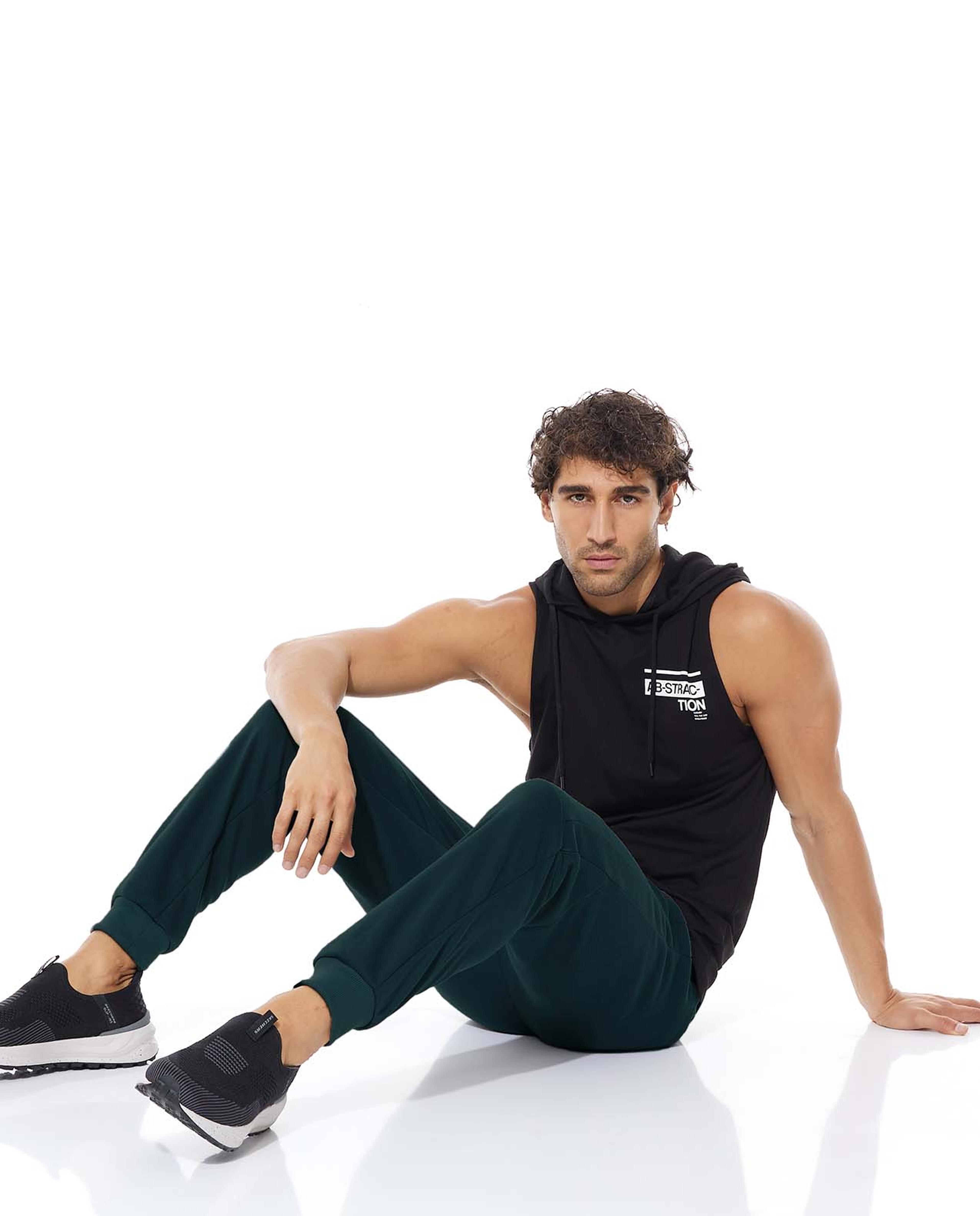 Solid Joggers with Drawstring Waist