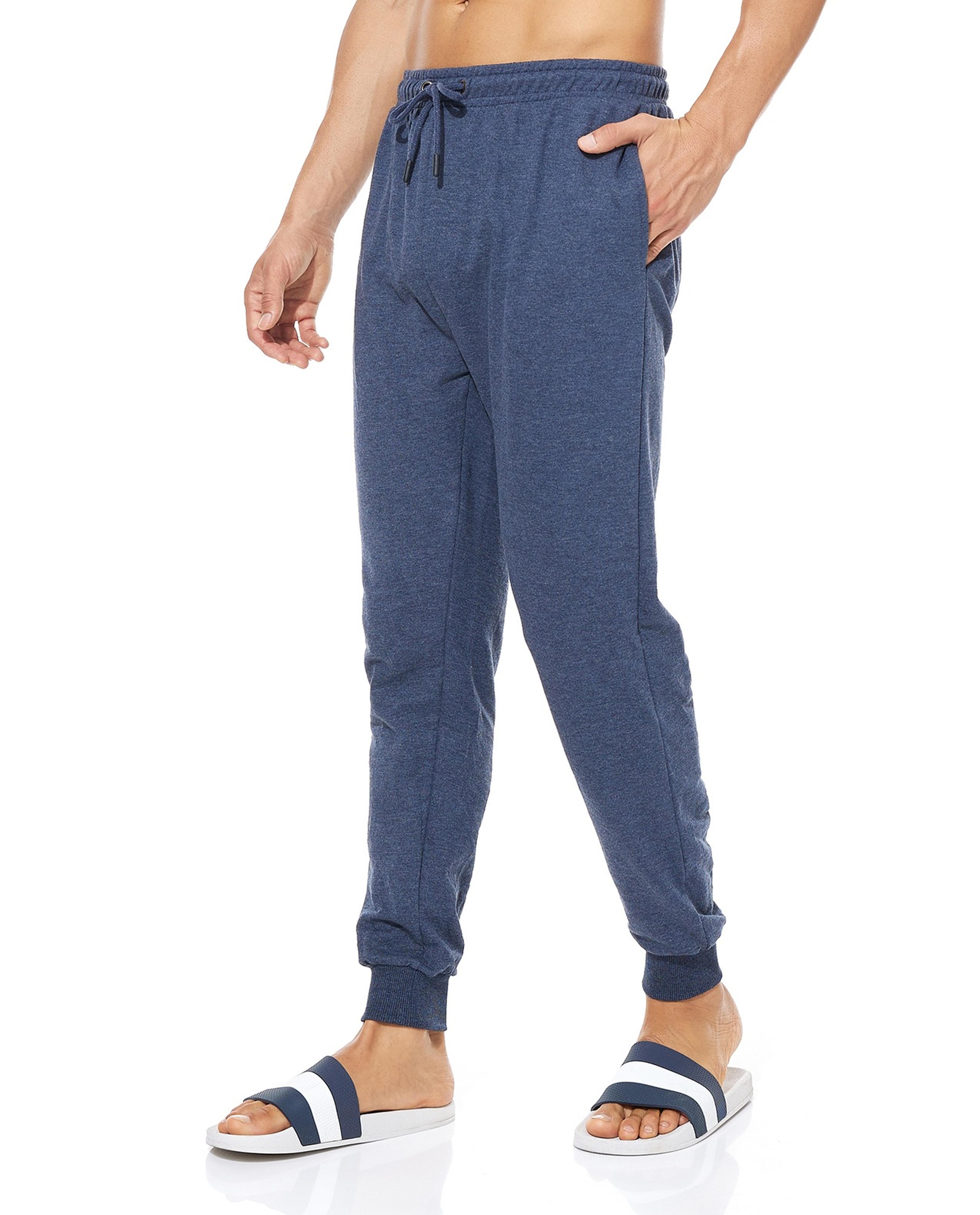 Solid Lounge Pants with Drawstring Waist