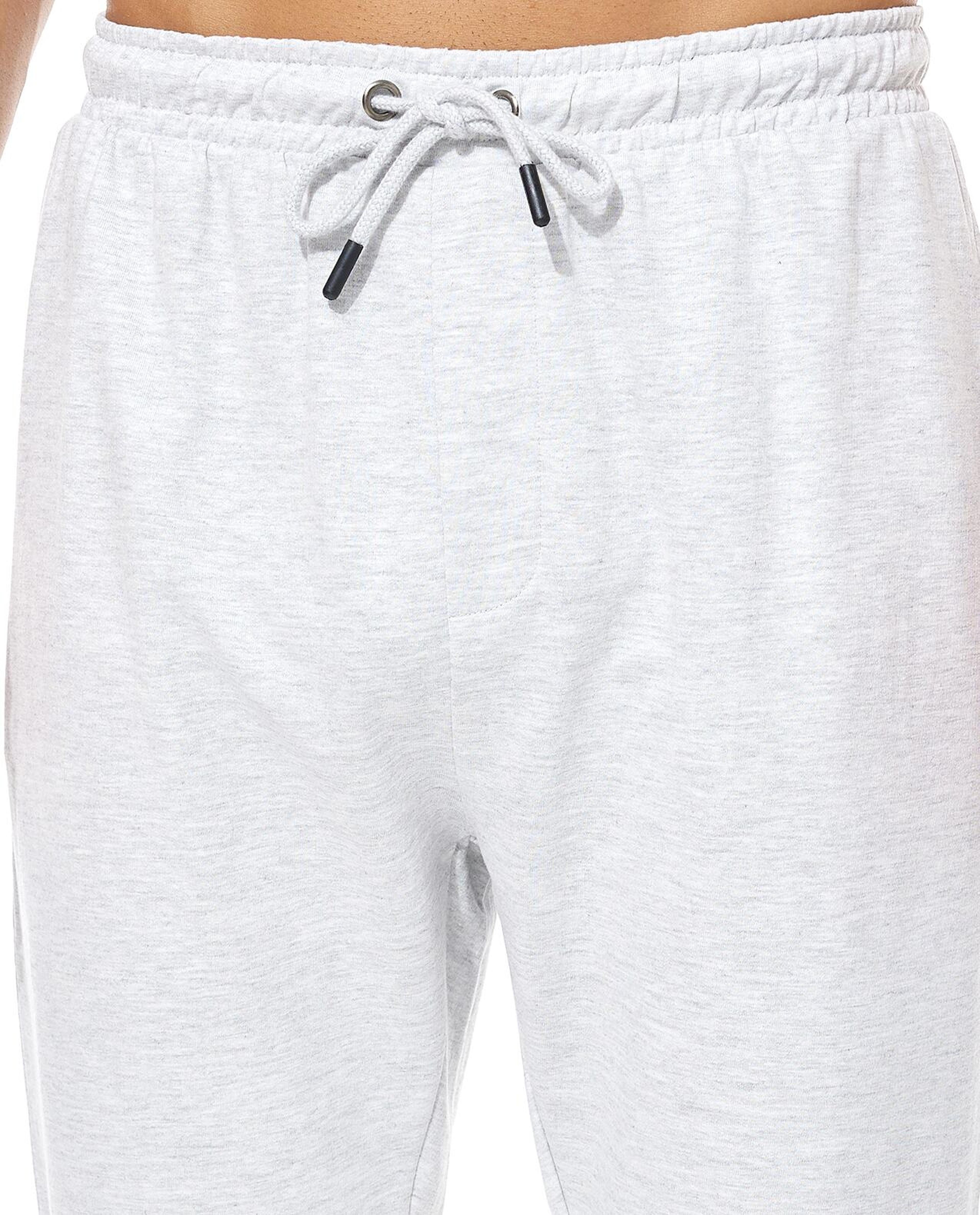 Solid Lounge Pants with Drawstring Waist