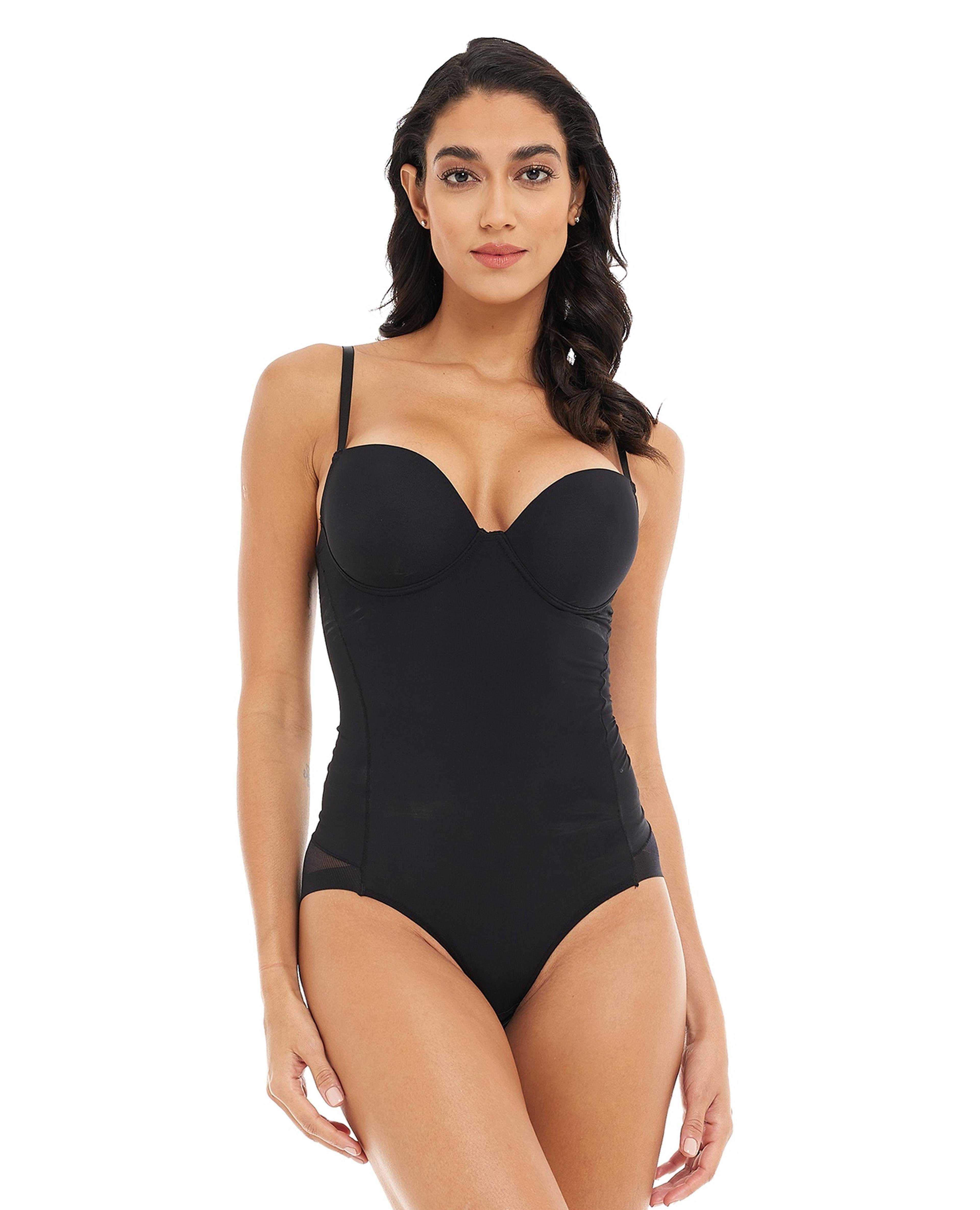 Women's Plus Size Shapewear Lightweight and Breathable Zipper-breasted  Bodysuits Tummy Control Full Body Shaper(Size:Large,Color:Black) price in  UAE,  UAE