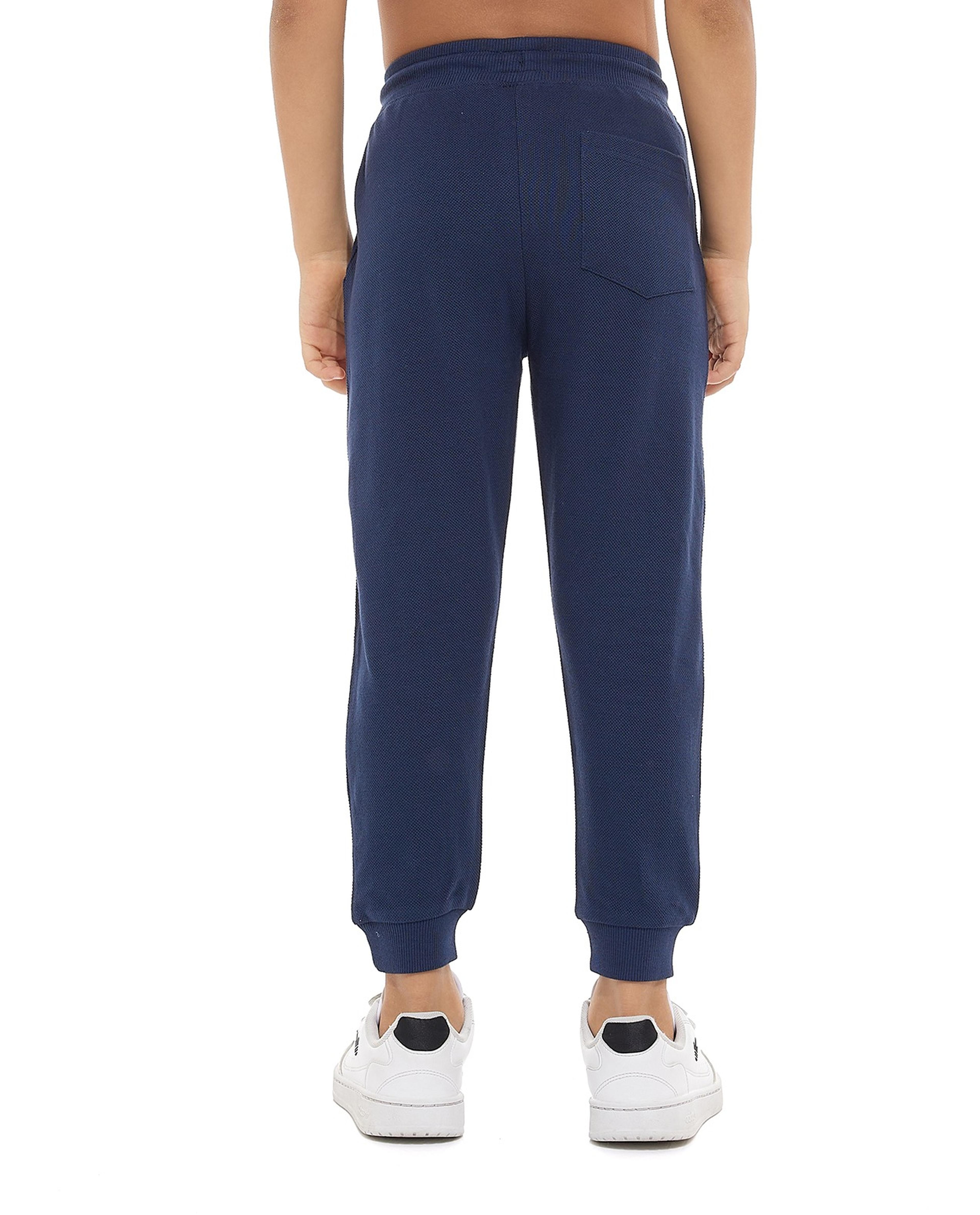 Solid Joggers with Drawstring Waist